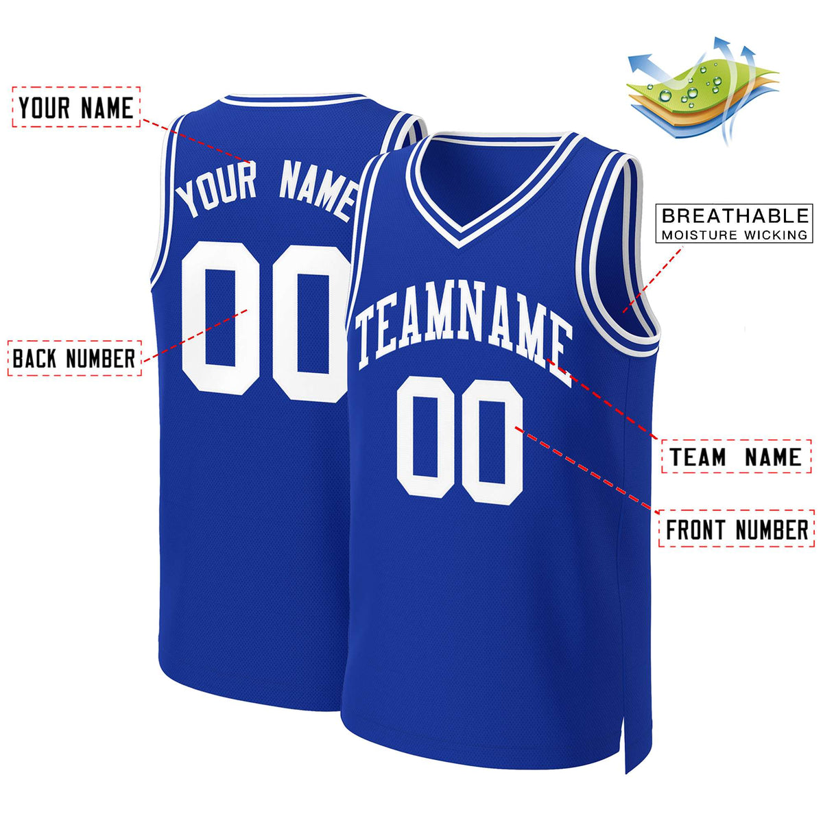 Custom White Red Classic Tops Basketball Jersey | KXKSHOP