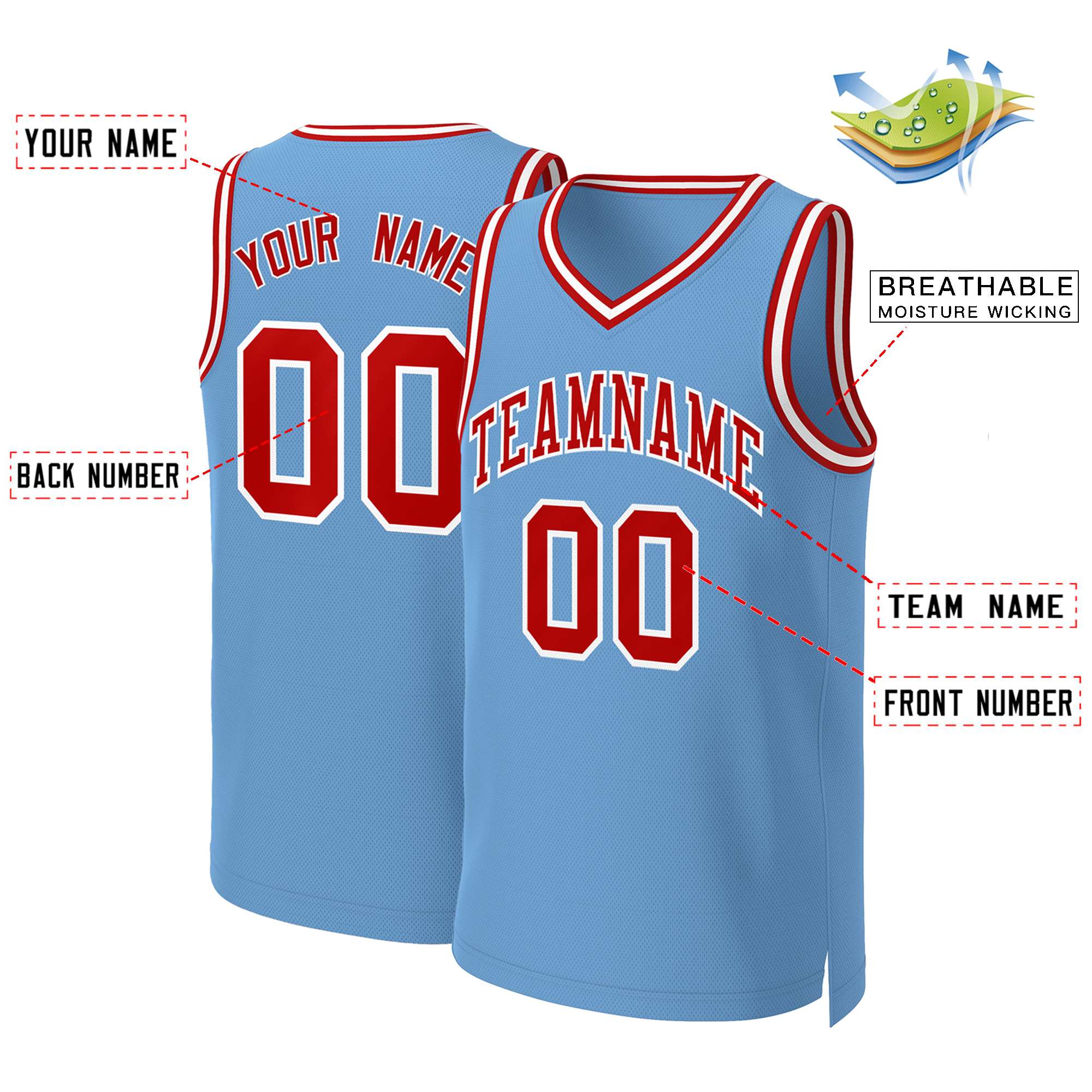 Custom White Red Classic Tops Basketball Jersey | KXKSHOP