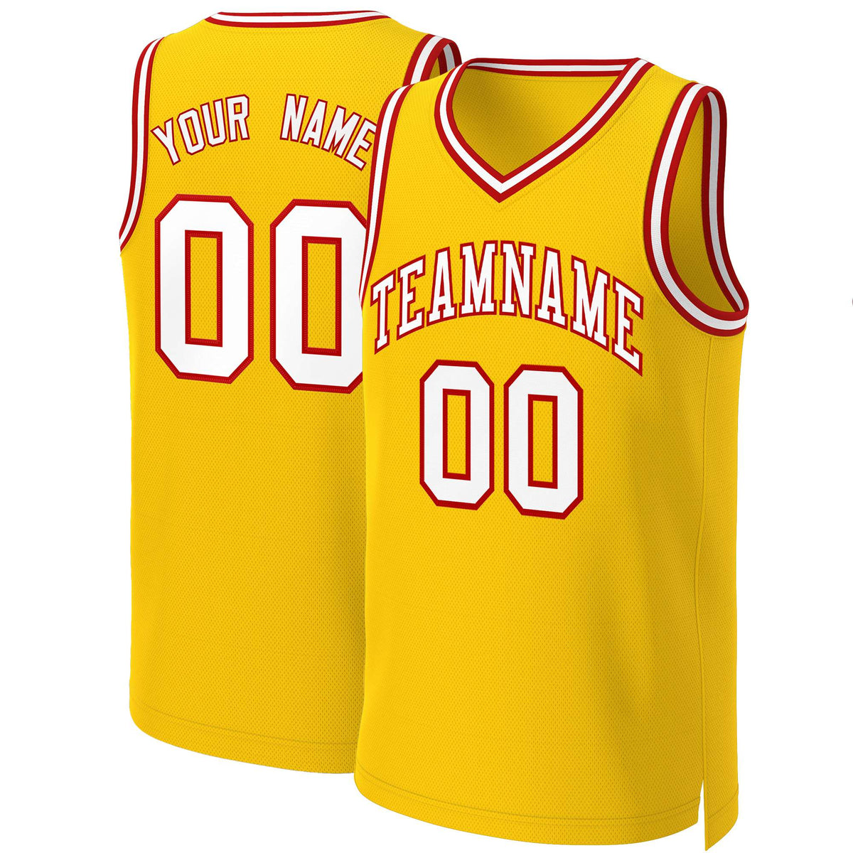 Custom White Red Classic Tops Basketball Jersey | KXKSHOP
