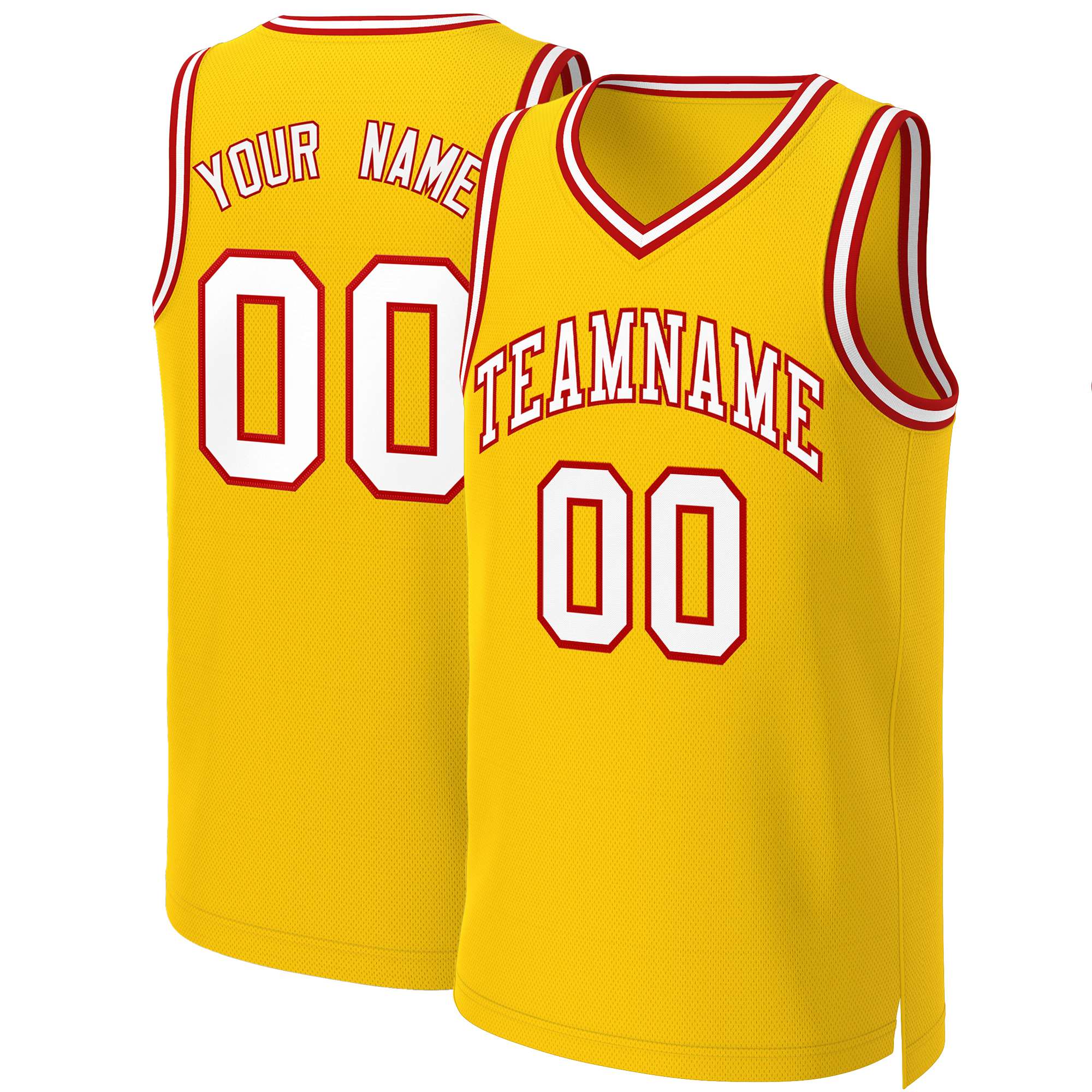 Custom White Red Classic Tops Basketball Jersey | KXKSHOP