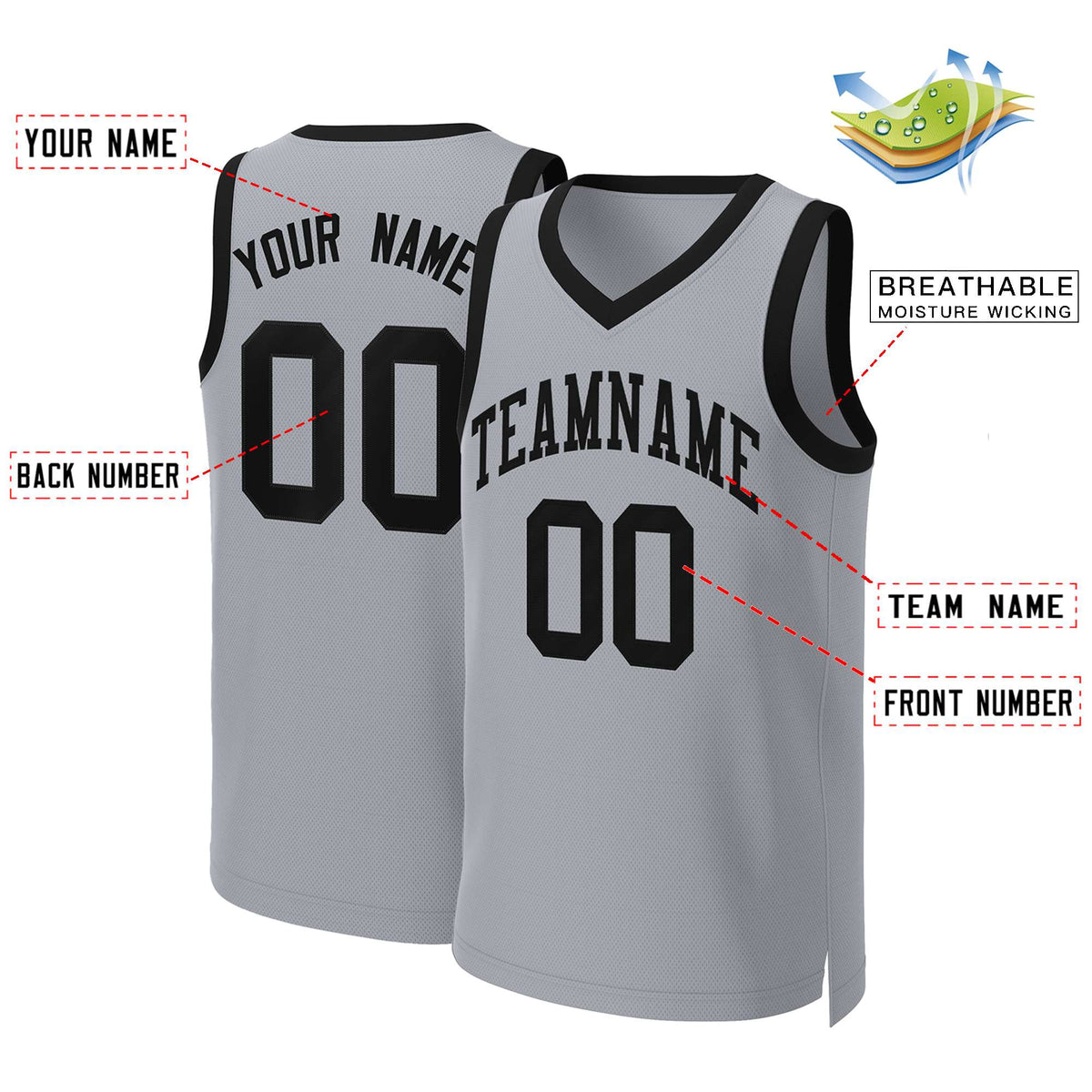 Custom White Red Classic Tops Basketball Jersey | KXKSHOP