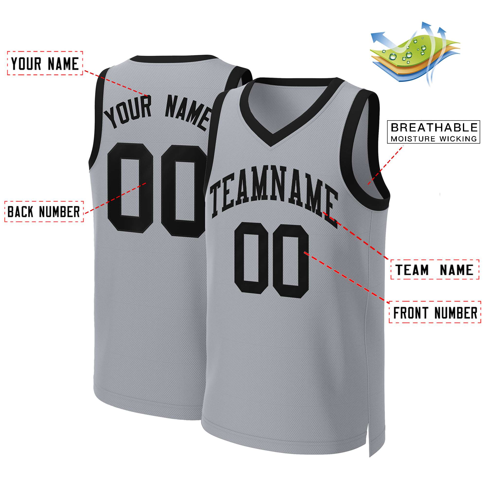 Custom White Red Classic Tops Basketball Jersey | KXKSHOP