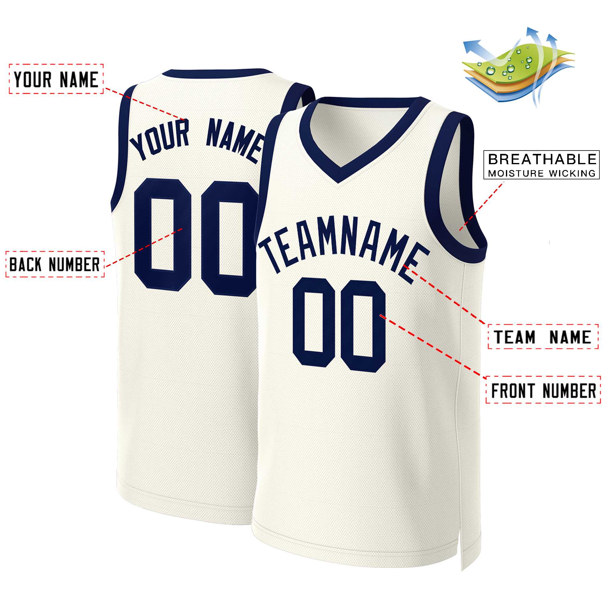 Custom White Red Classic Tops Basketball Jersey | KXKSHOP