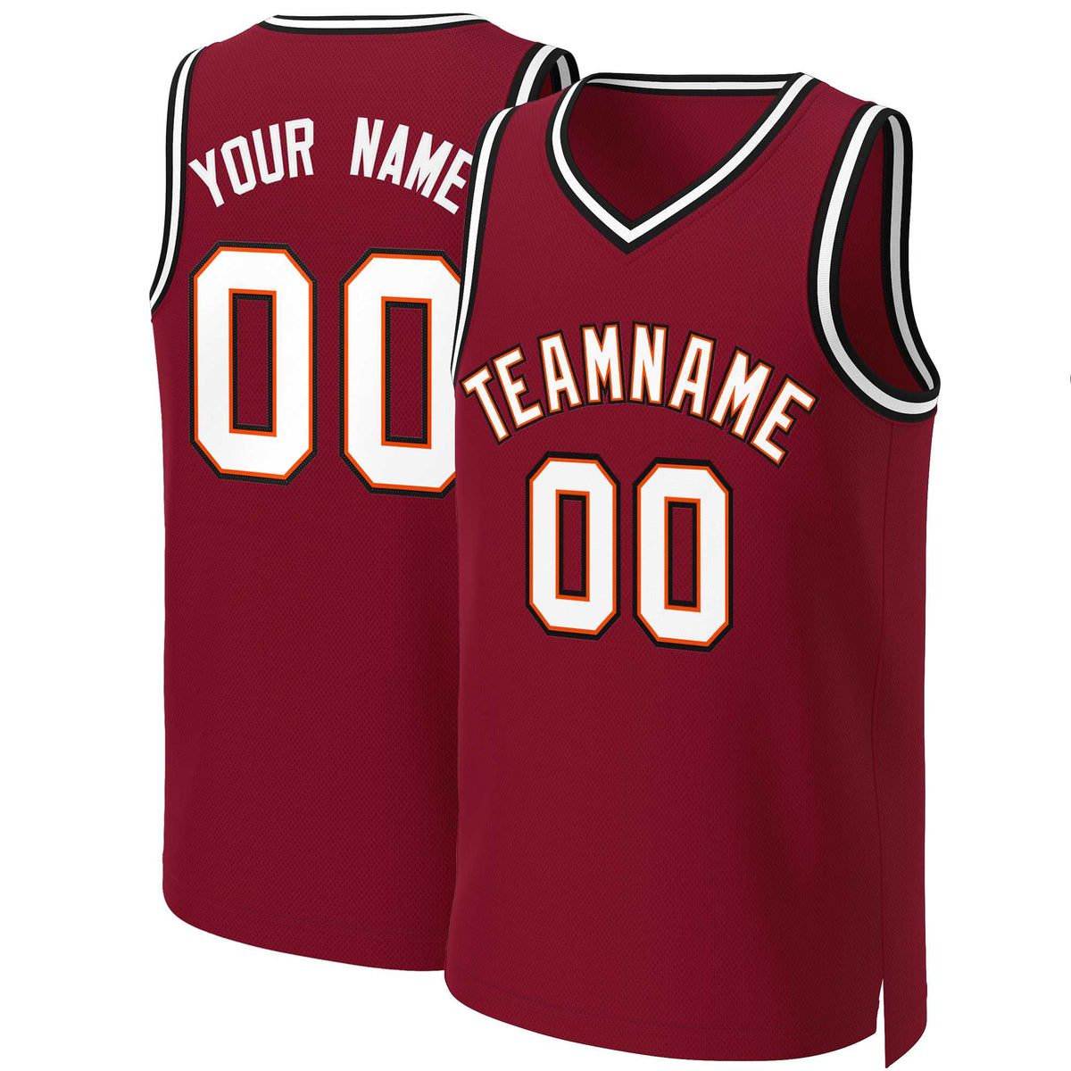 Custom White Red Classic Tops Basketball Jersey | KXKSHOP