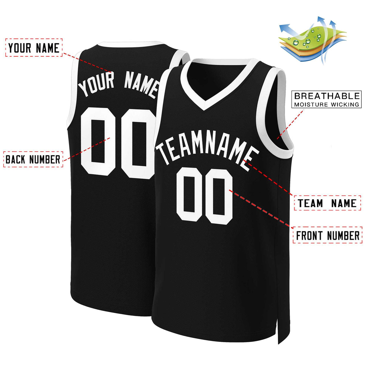 Custom White Red Classic Tops Basketball Jersey | KXKSHOP