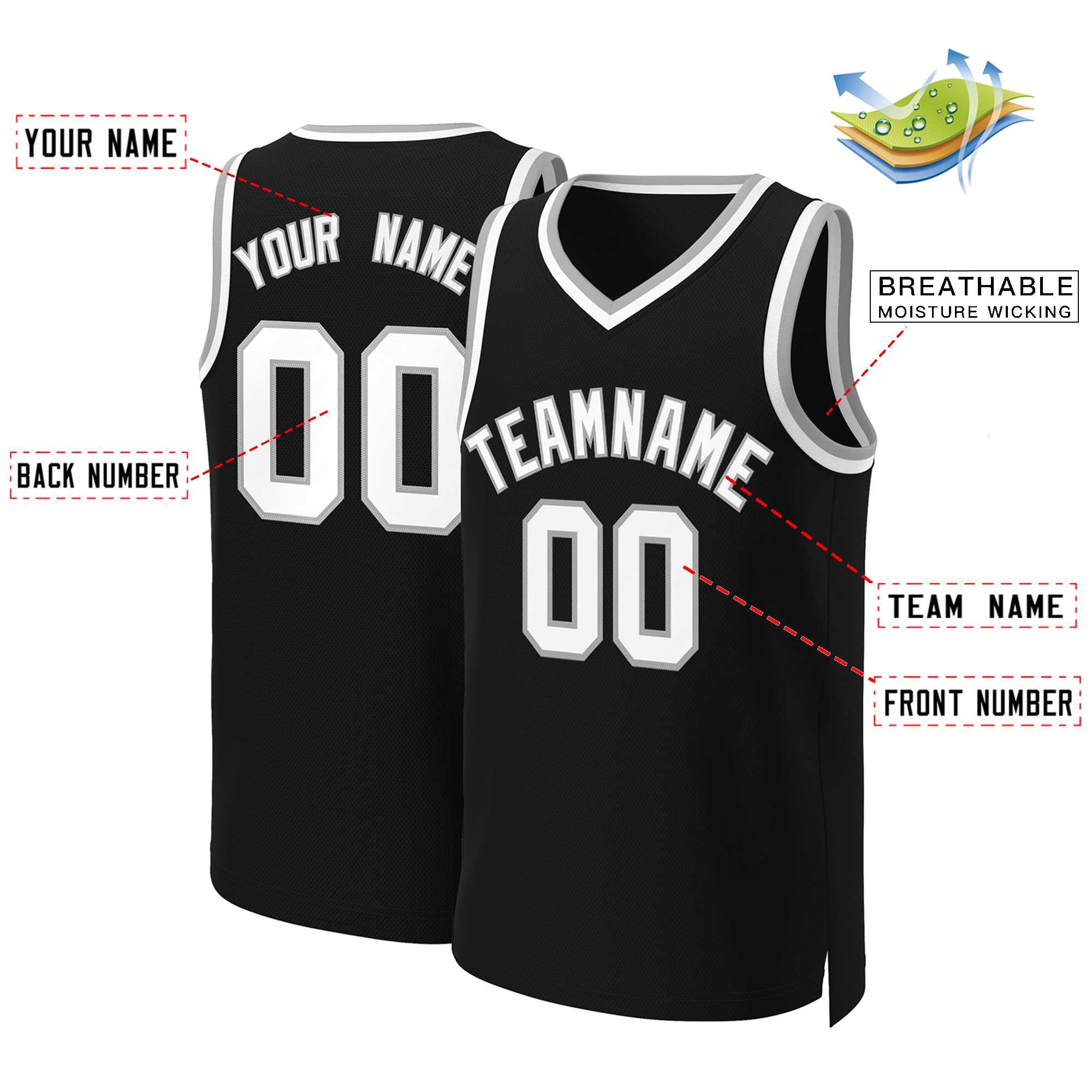 Custom White Red Classic Tops Basketball Jersey | KXKSHOP