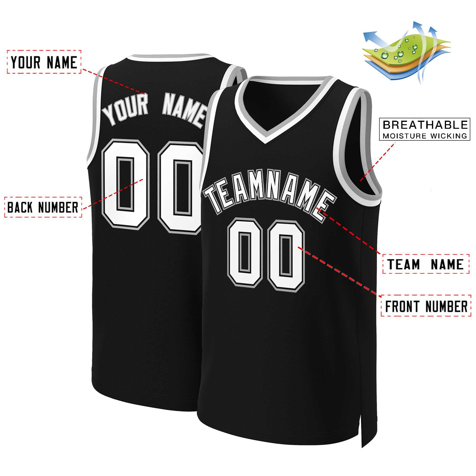 Custom White Red Classic Tops Basketball Jersey | KXKSHOP