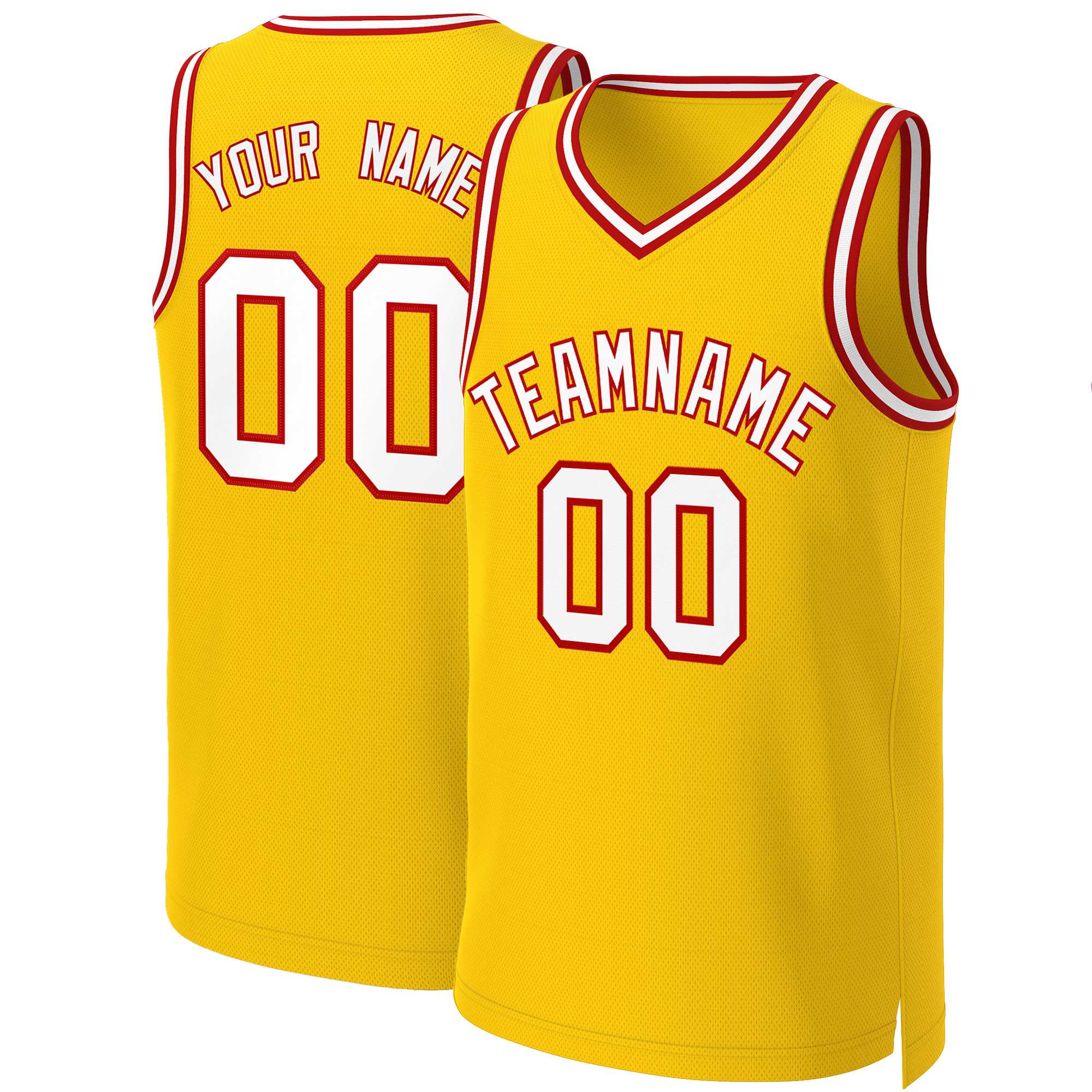 Custom White Red Classic Tops Basketball Jersey | KXKSHOP