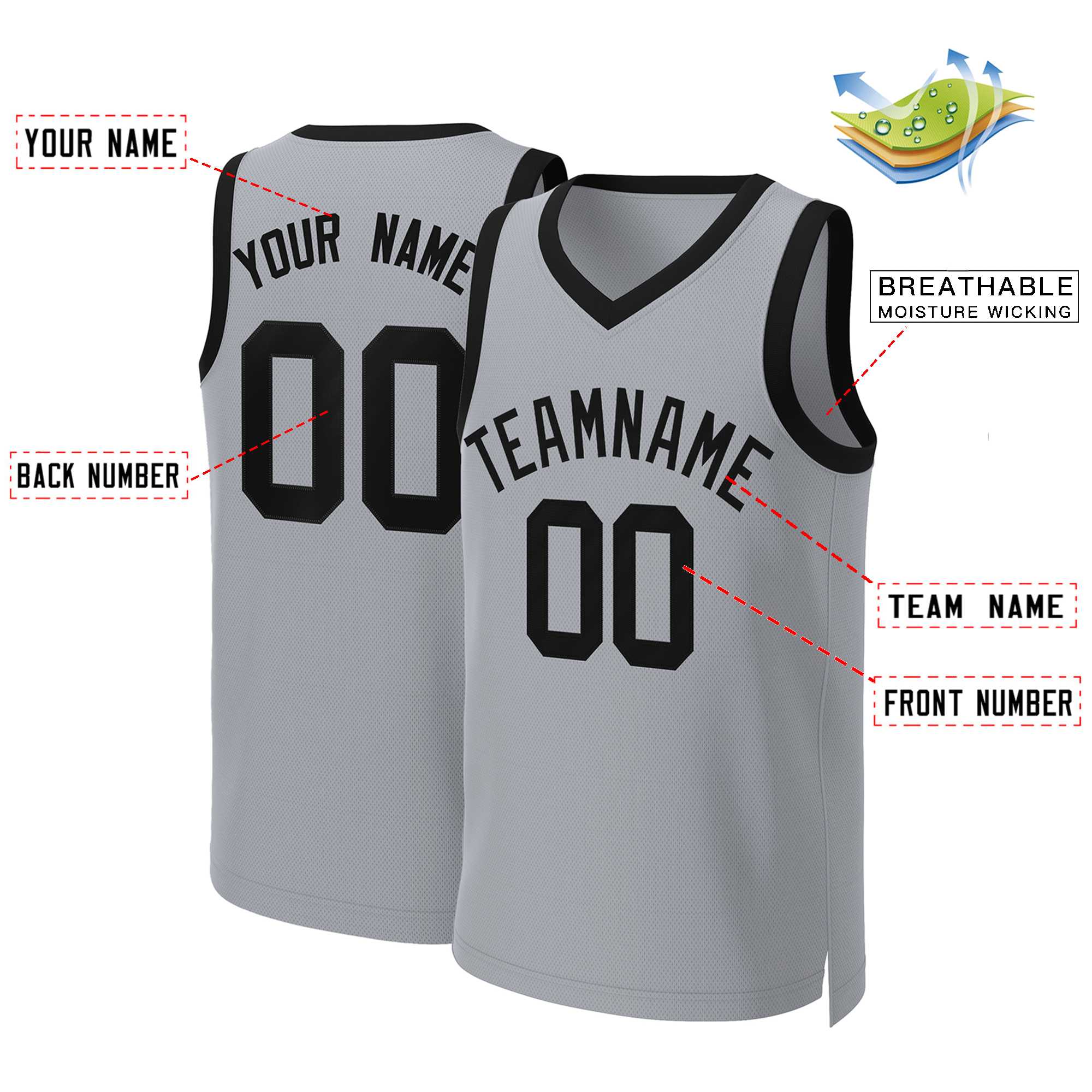 Custom White Red Classic Tops Basketball Jersey | KXKSHOP