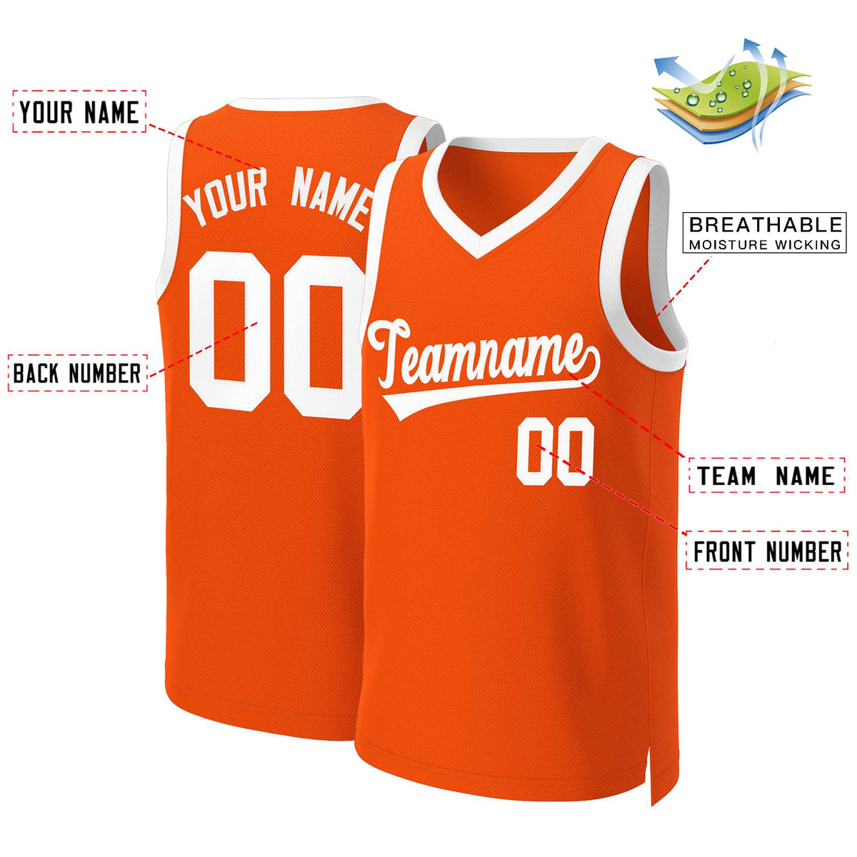 Custom White Red Classic Tops Basketball Jersey | KXKSHOP