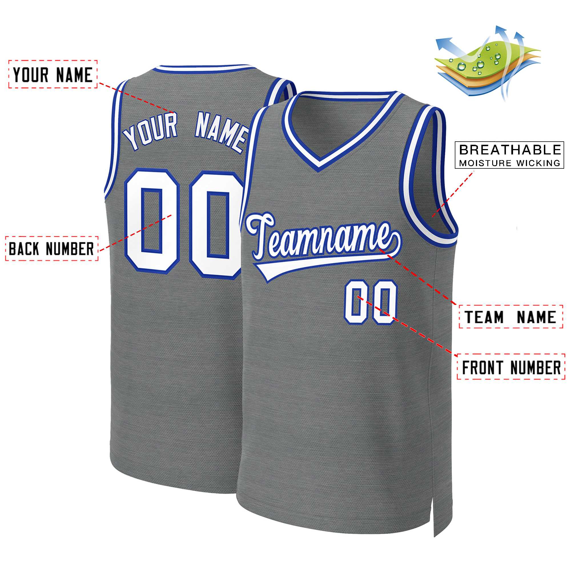 Custom White Red Classic Tops Basketball Jersey | KXKSHOP