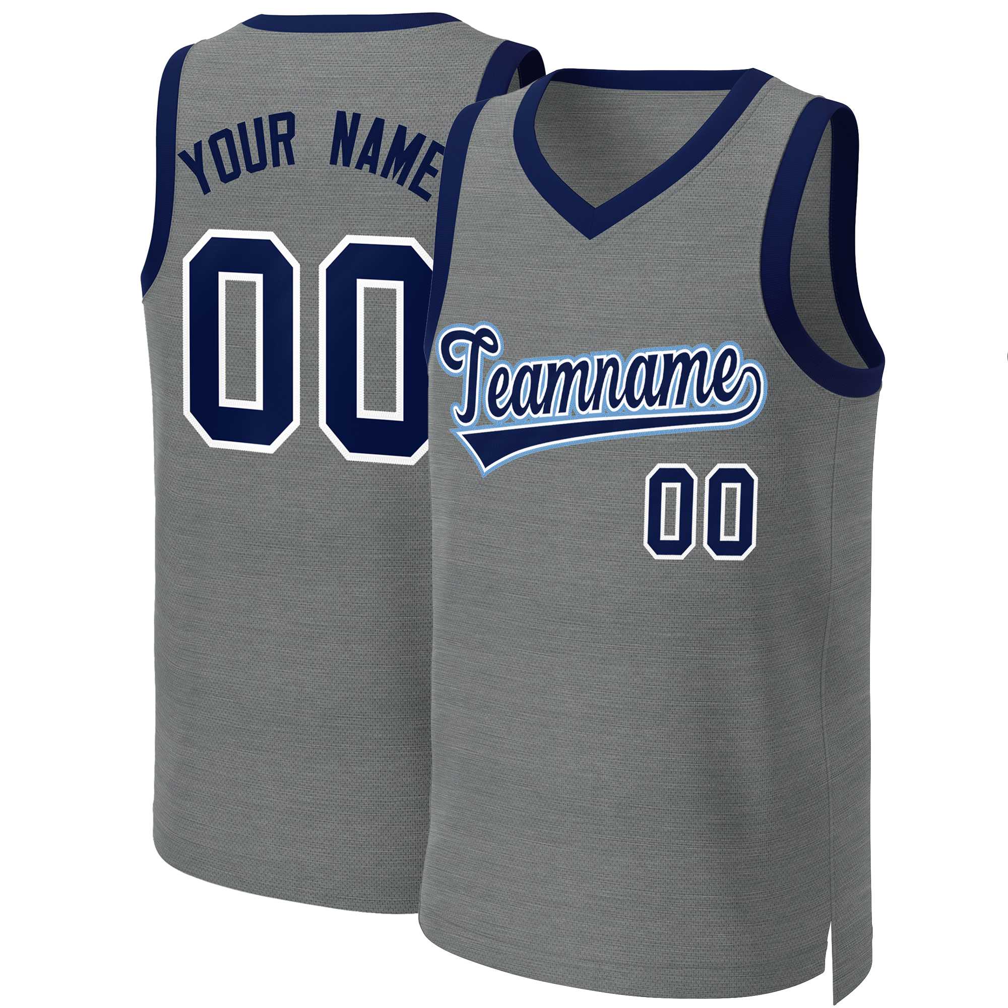 Custom Dark Gray Navy-White Classic Tops Basketball Jersey | KXKSHOP