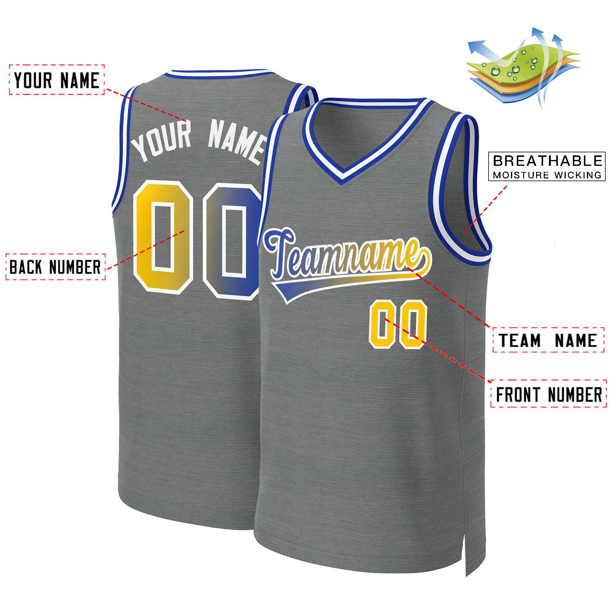 Custom White Red Classic Tops Basketball Jersey | KXKSHOP