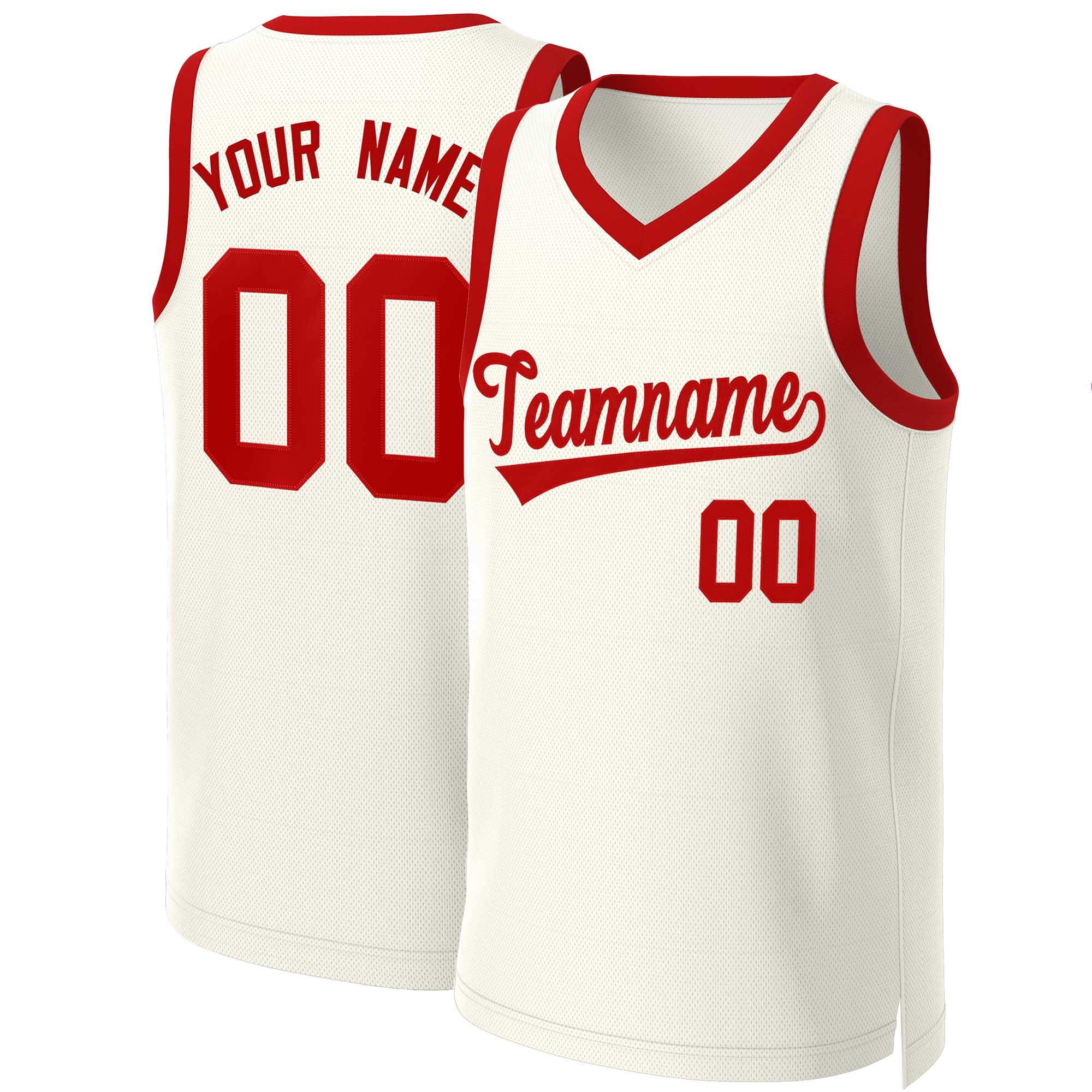 Custom Khaki Red Classic Tops Basketball Jersey | KXKSHOP