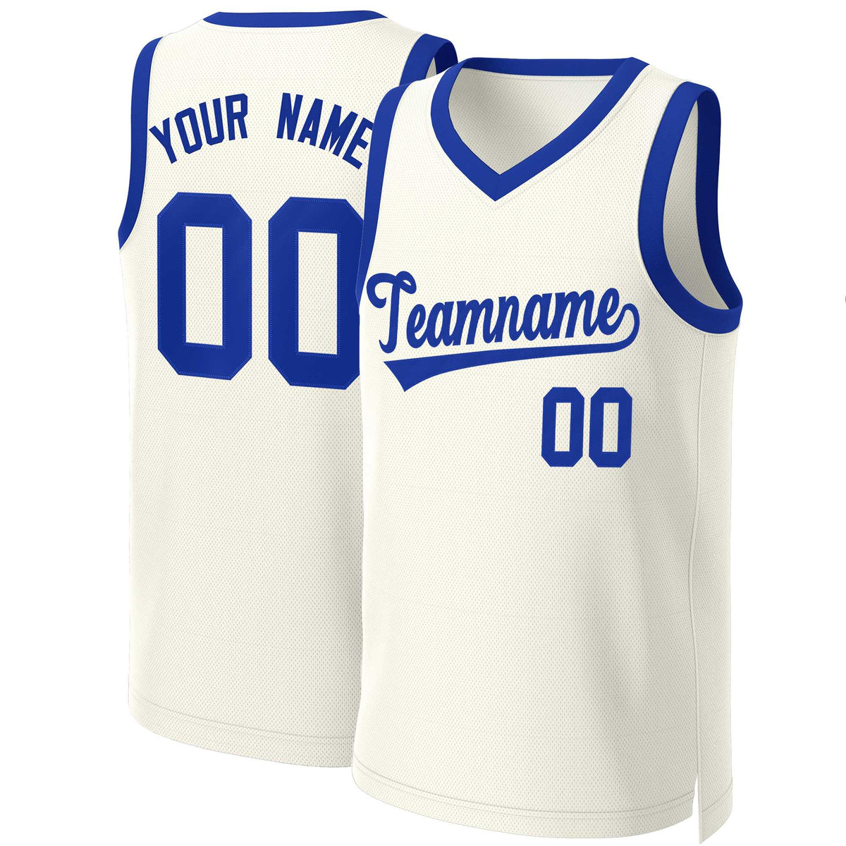 Custom Khaki Royal Classic Tops Basketball Jersey | KXKSHOP