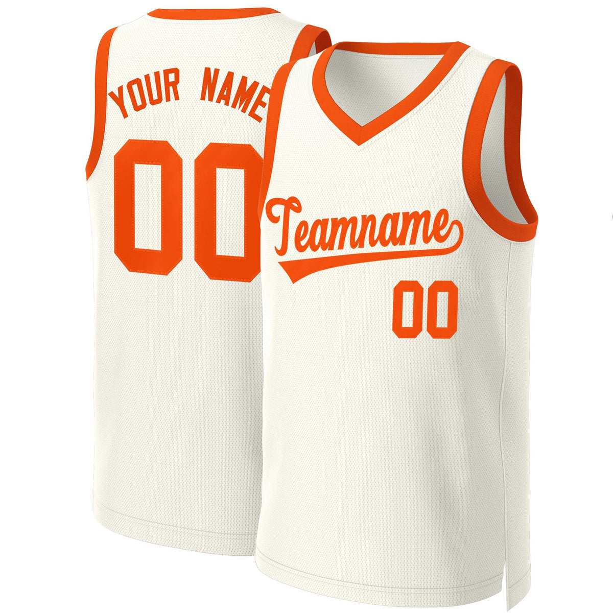 Custom Khaki Orange Classic Tops Basketball Jersey | KXKSHOP