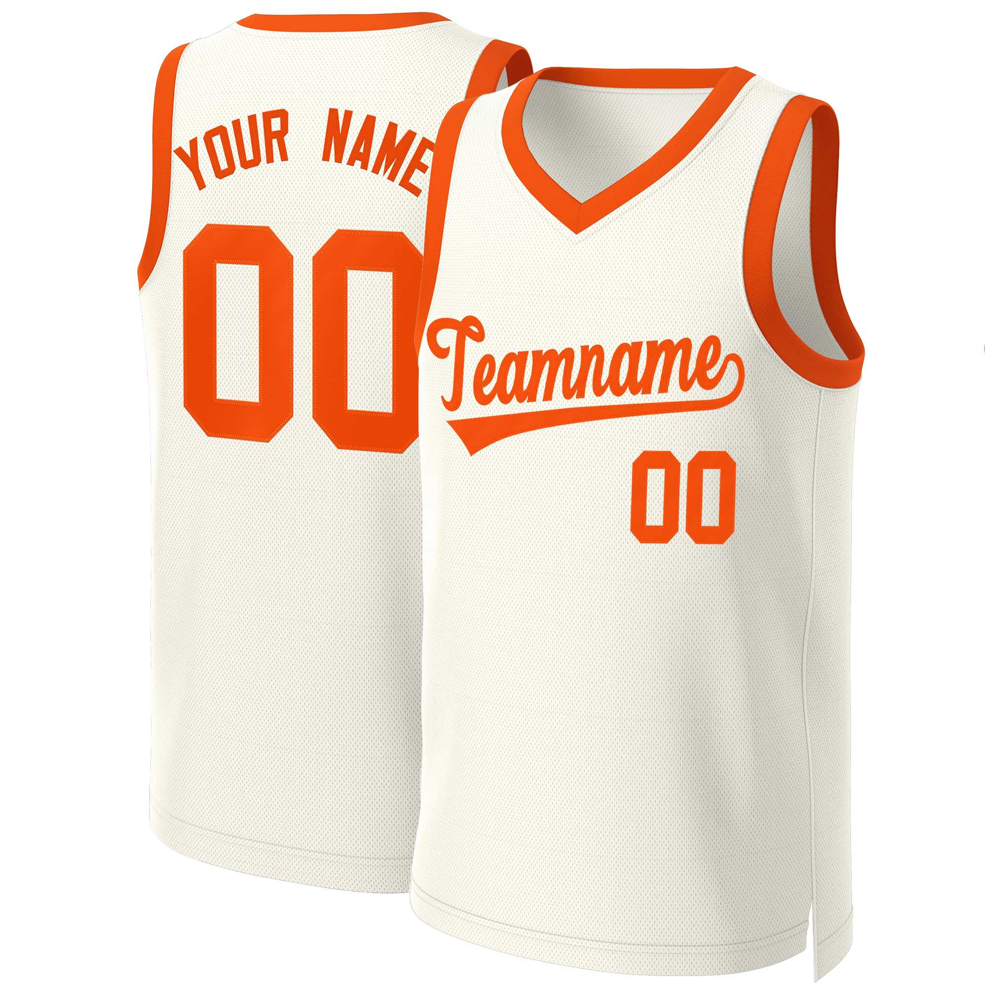 Custom Khaki Orange Classic Tops Basketball Jersey | KXKSHOP