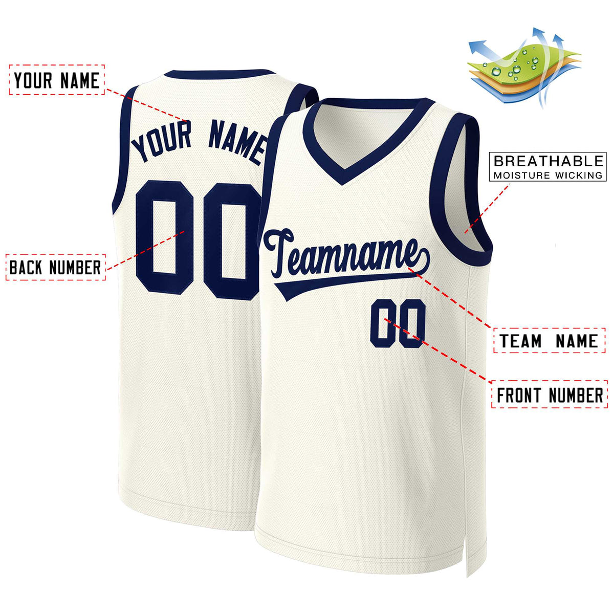 Custom White Red Classic Tops Basketball Jersey | KXKSHOP