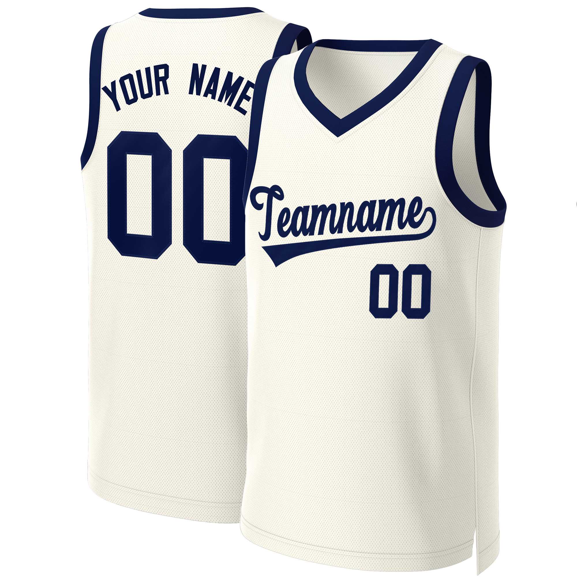 Custom Khaki Navy Classic Tops Basketball Jersey | KXKSHOP