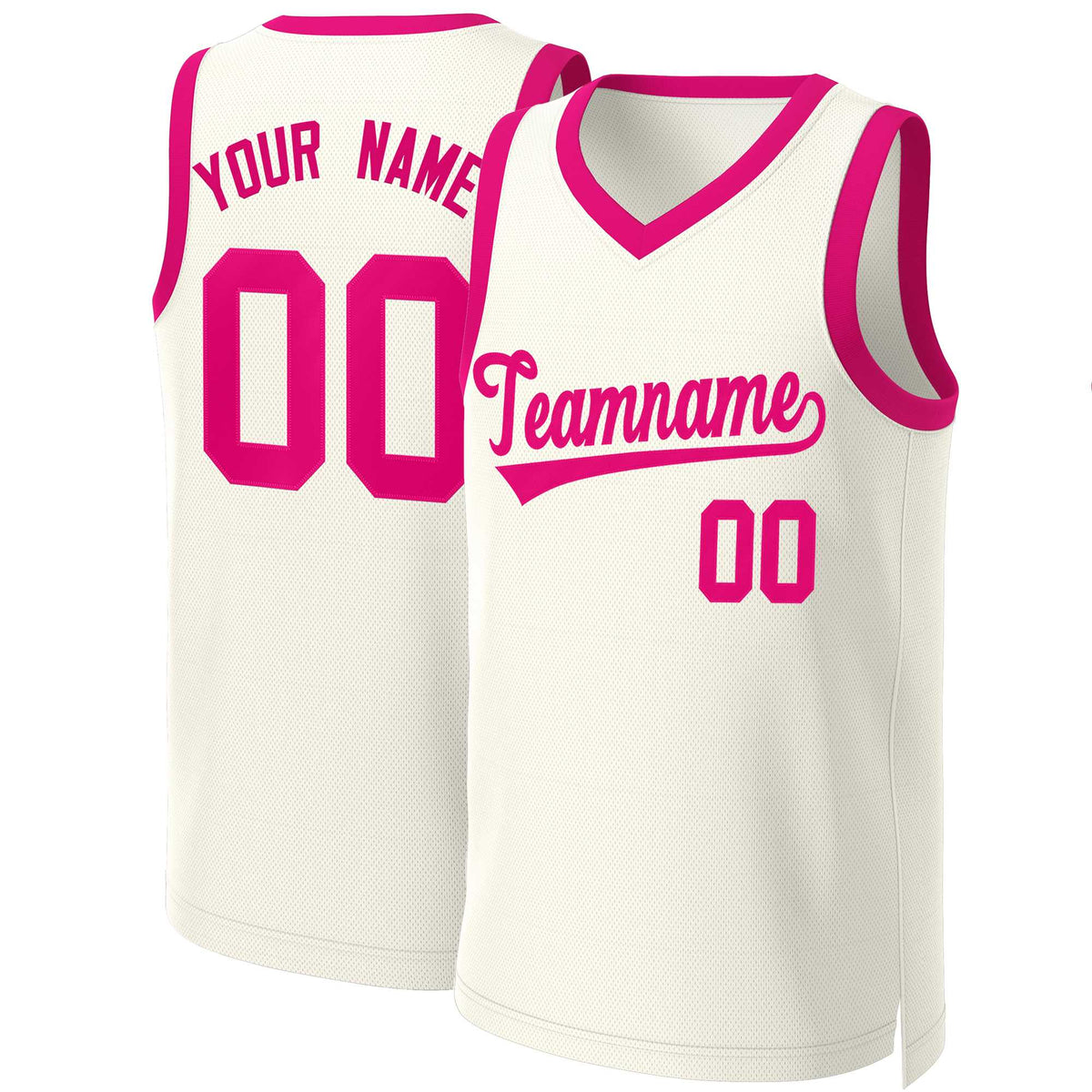 Custom Khaki Pink Classic Tops Basketball Jersey | KXKSHOP