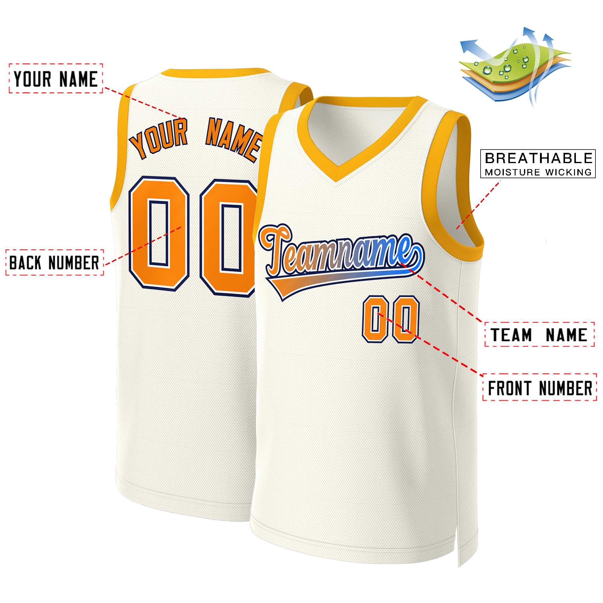 Custom White Red Classic Tops Basketball Jersey | KXKSHOP
