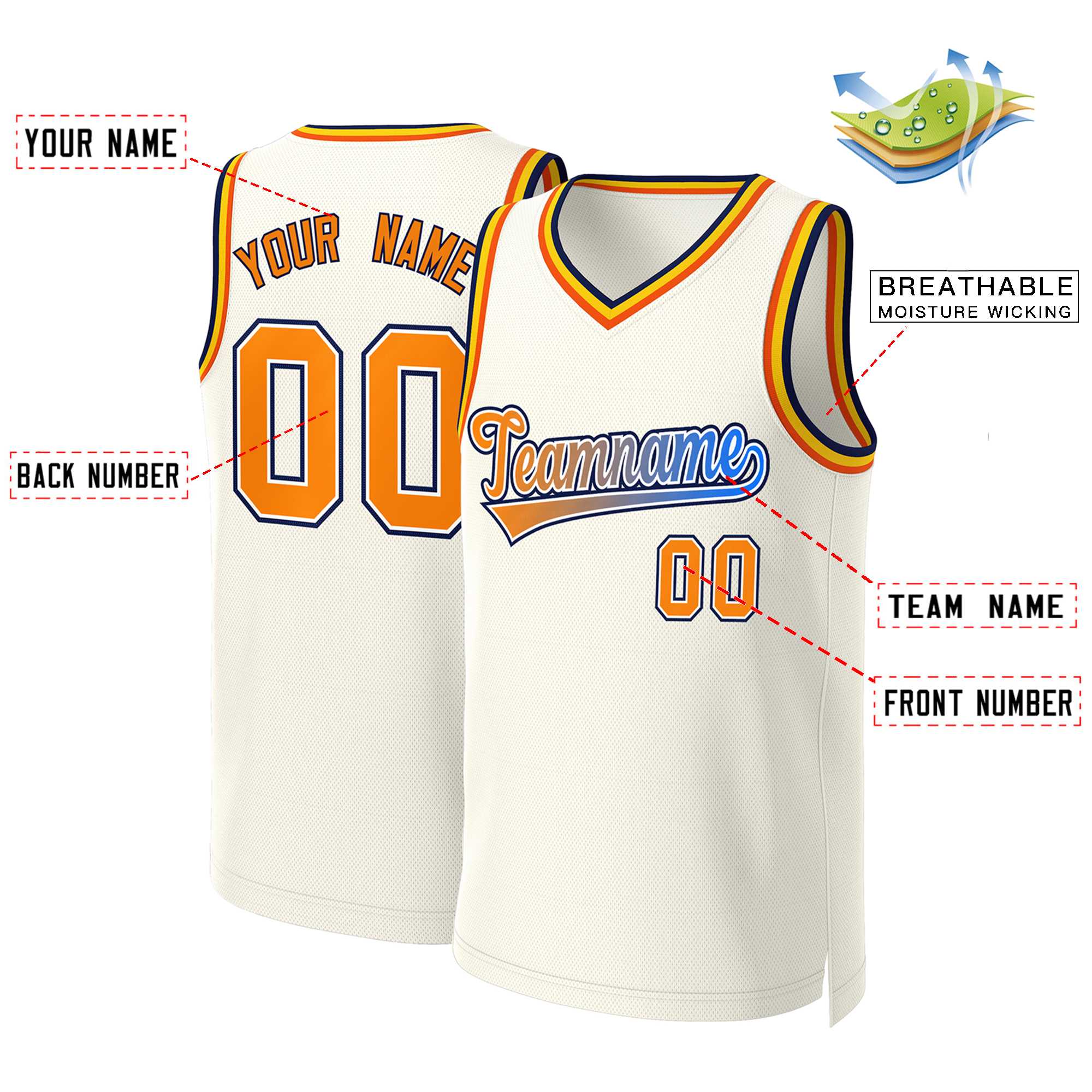 Custom White Red Classic Tops Basketball Jersey | KXKSHOP