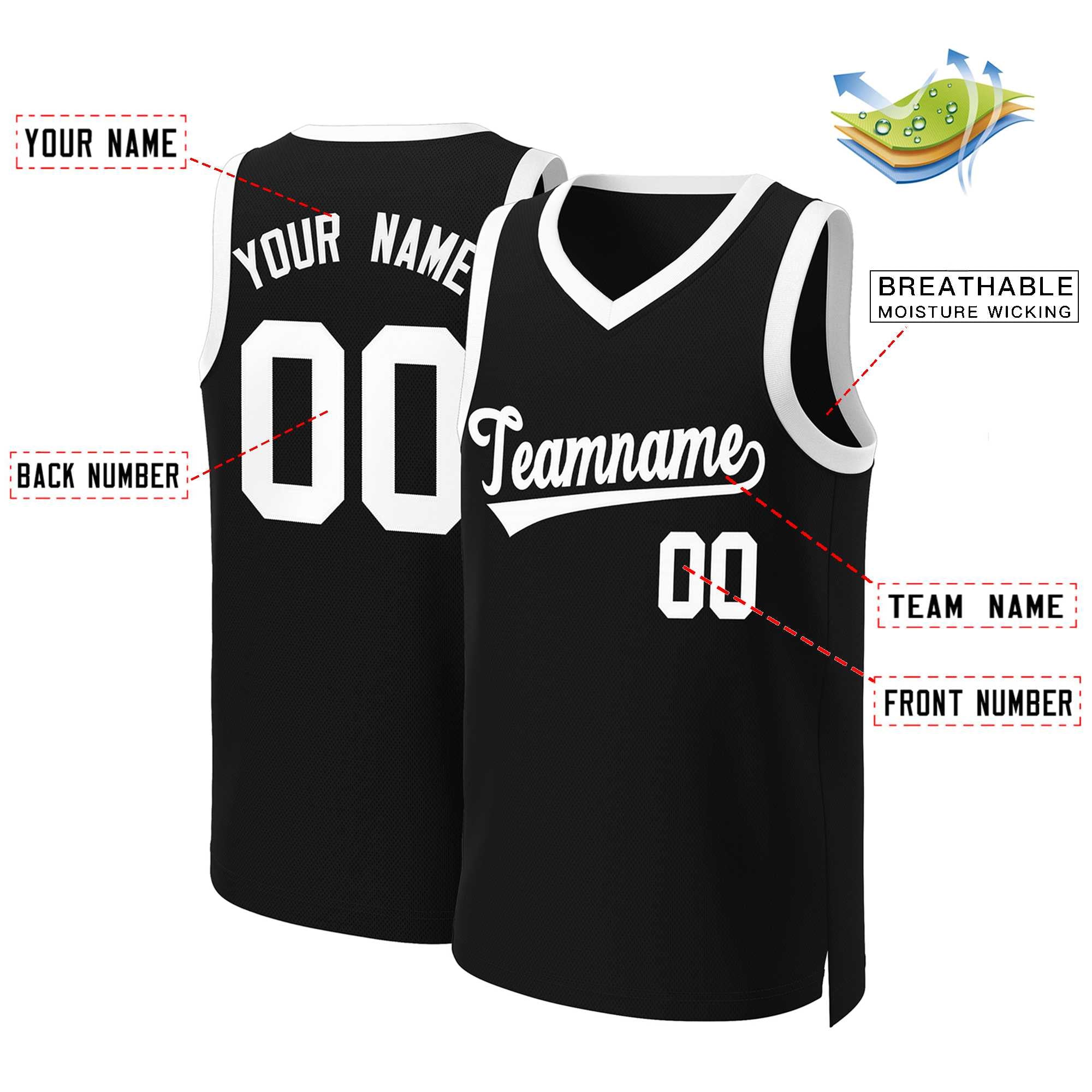 Custom White Red Classic Tops Basketball Jersey | KXKSHOP