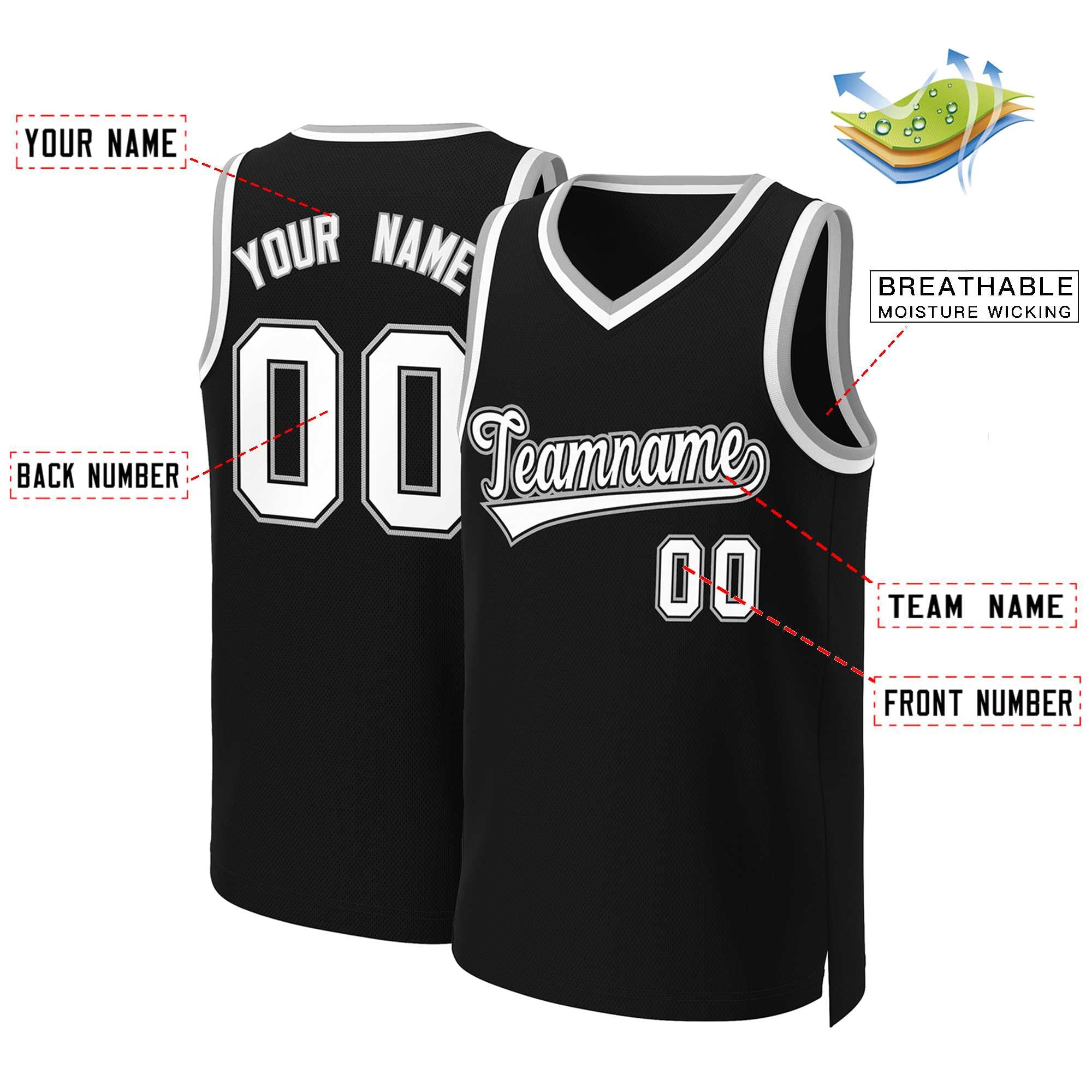 Custom White Red Classic Tops Basketball Jersey | KXKSHOP
