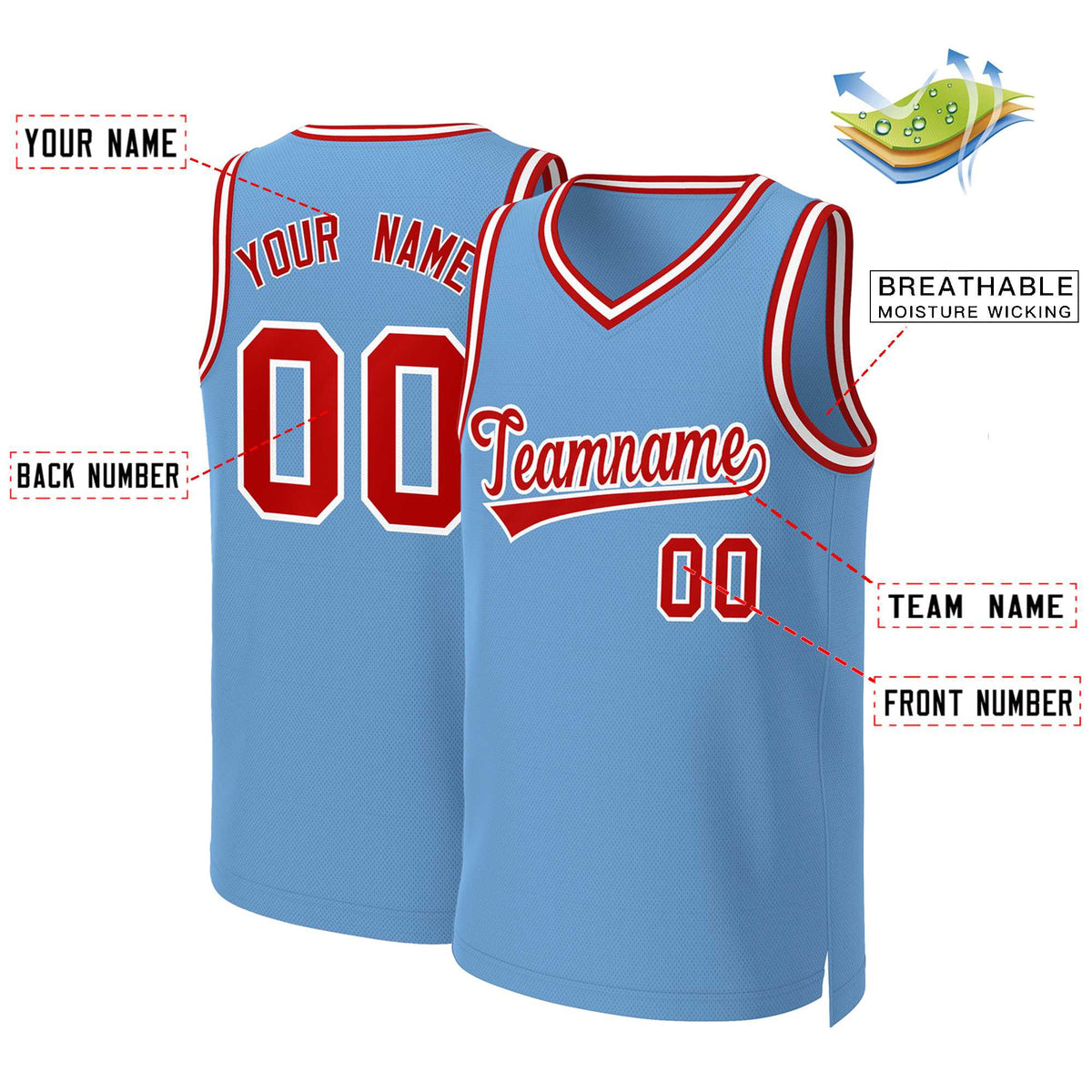 Custom White Red Classic Tops Basketball Jersey | KXKSHOP