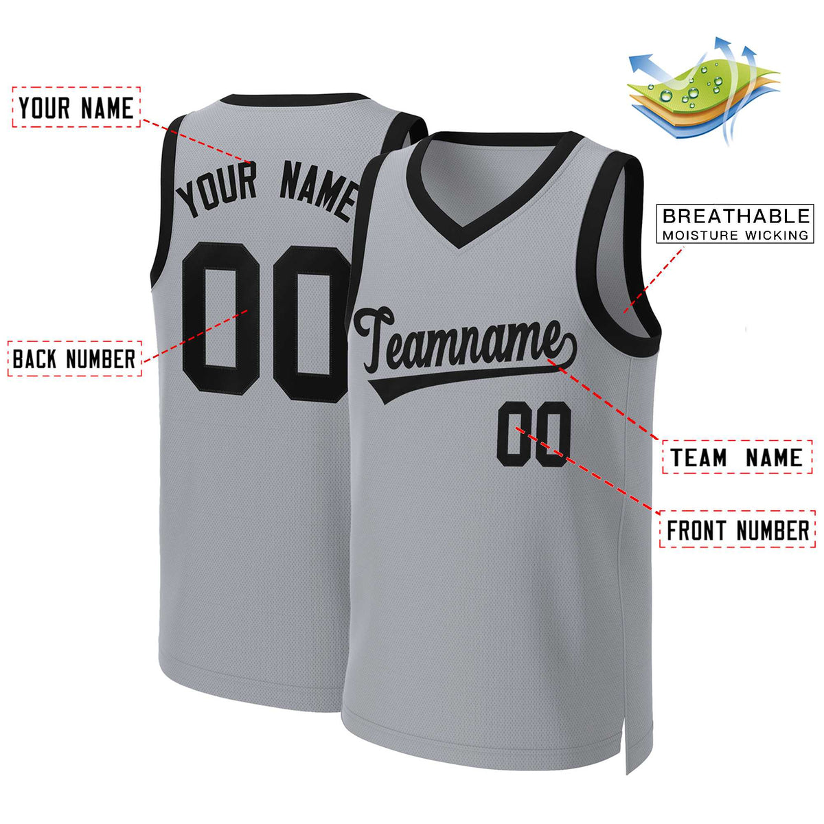 Custom White Red Classic Tops Basketball Jersey | KXKSHOP