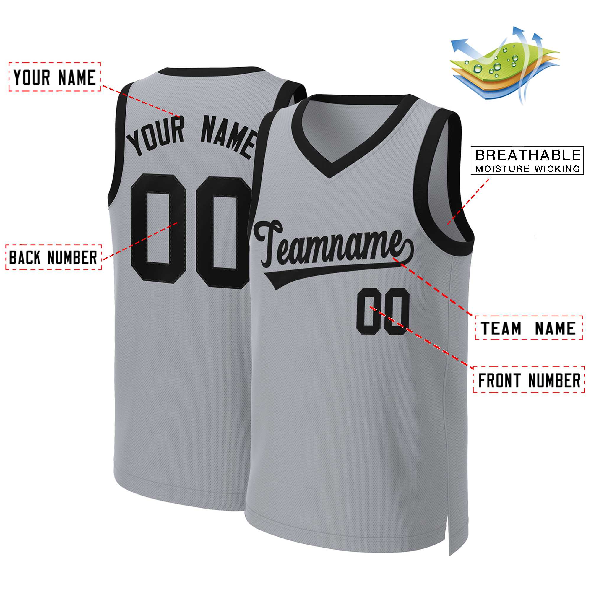 Custom White Red Classic Tops Basketball Jersey | KXKSHOP