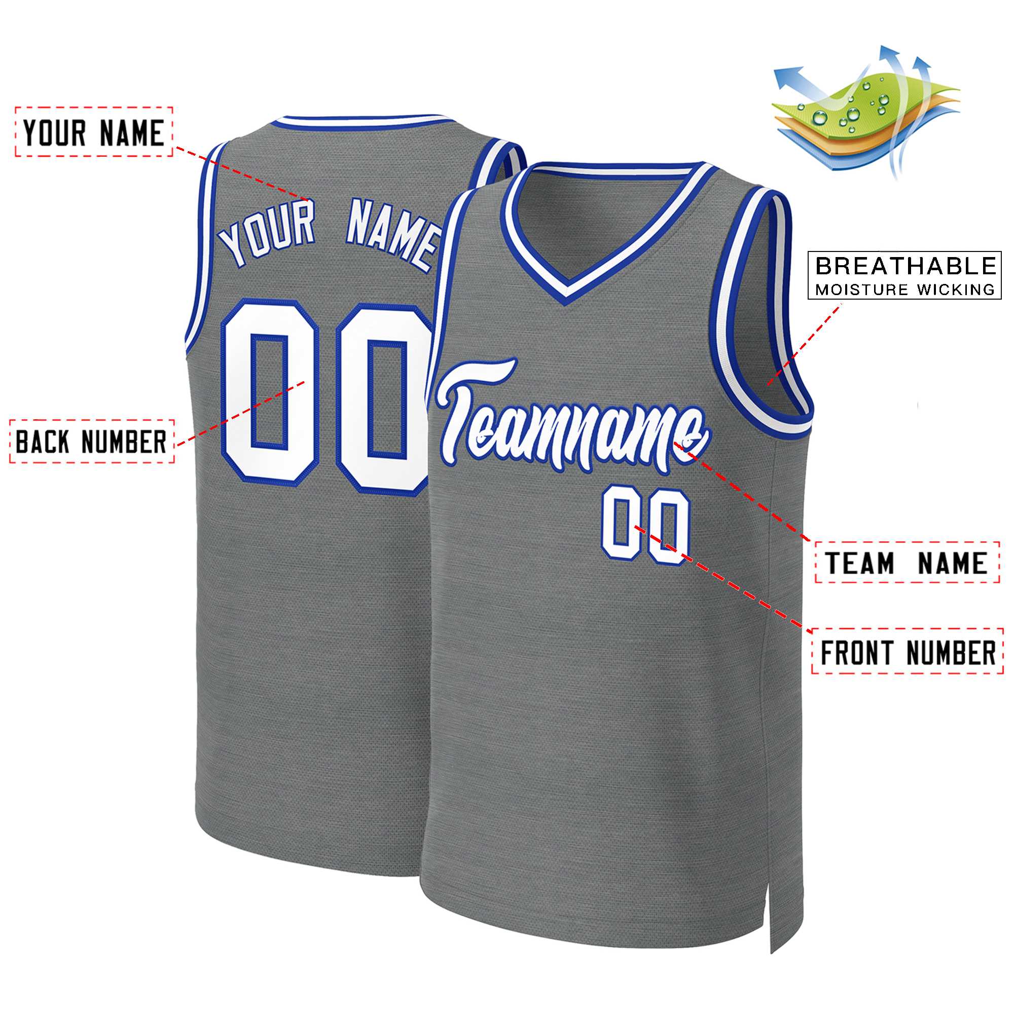 Custom White Red Classic Tops Basketball Jersey | KXKSHOP