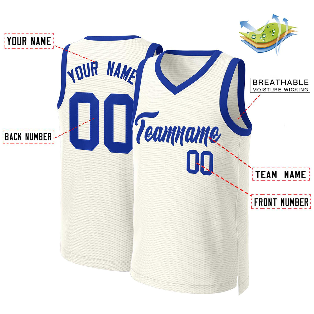 Custom White Red Classic Tops Basketball Jersey | KXKSHOP