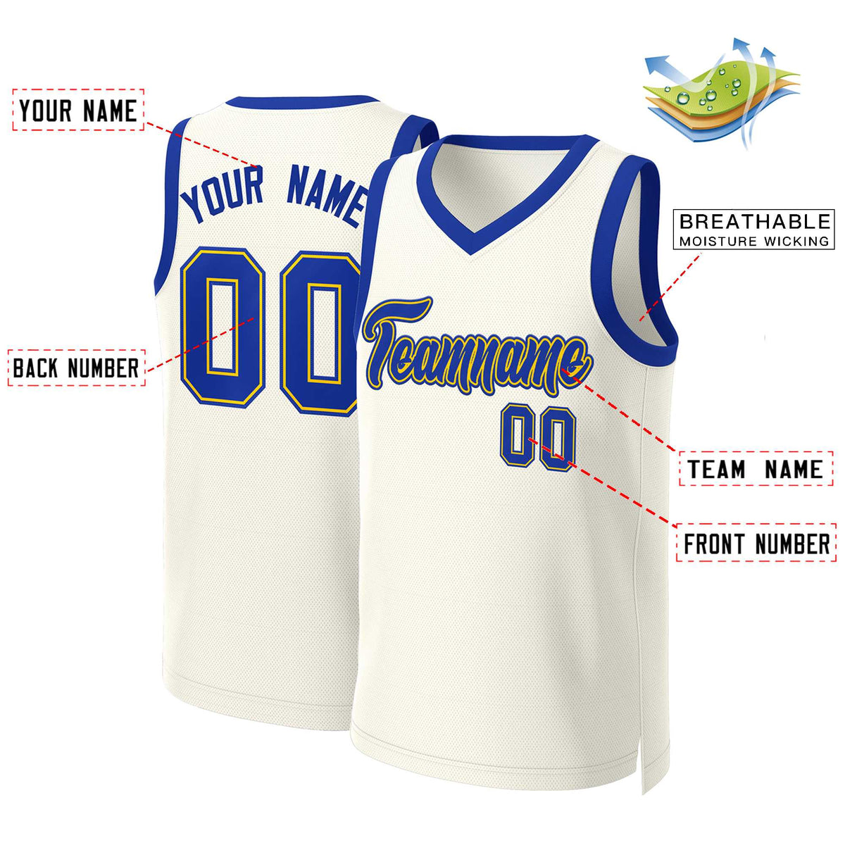 Custom White Red Classic Tops Basketball Jersey | KXKSHOP