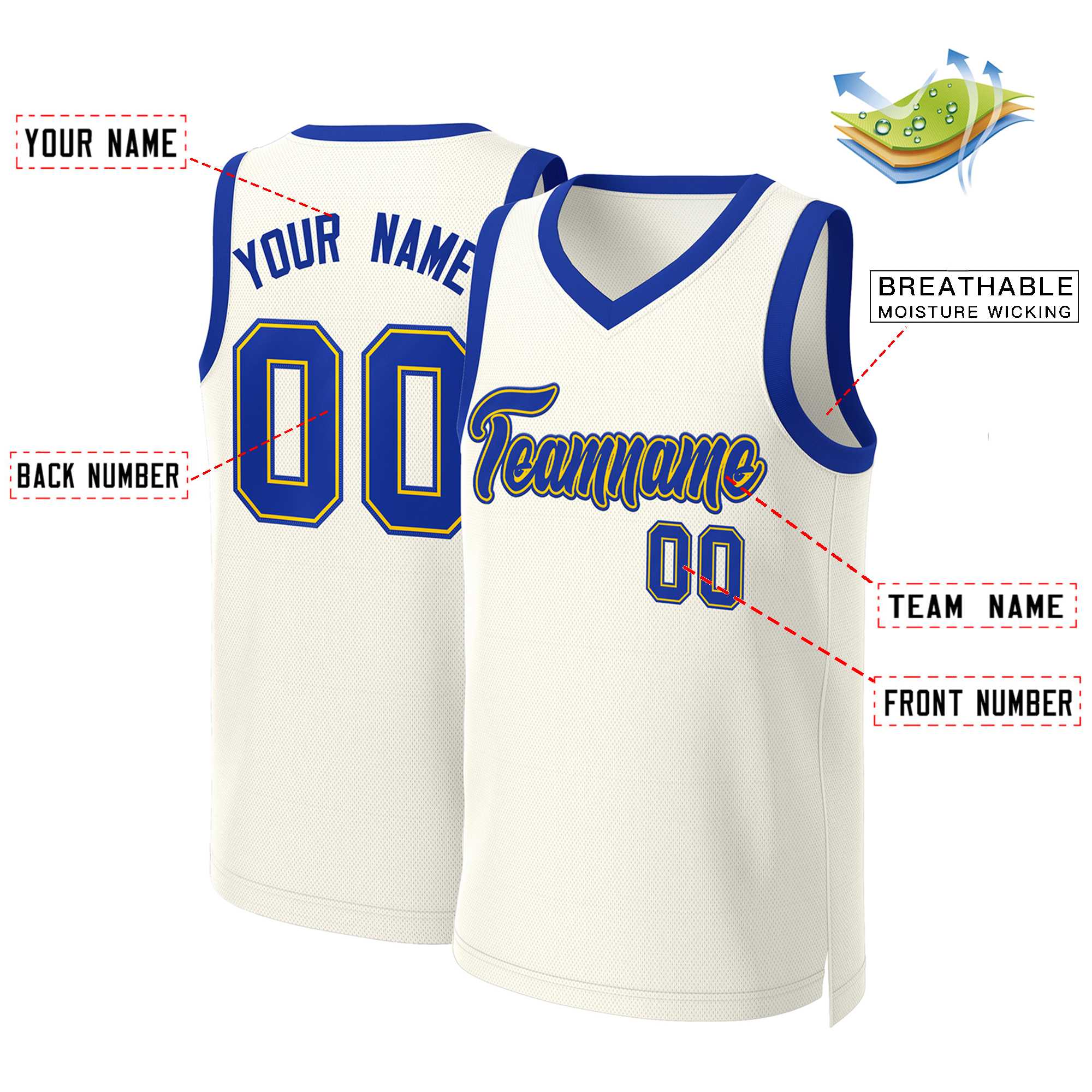 Custom White Red Classic Tops Basketball Jersey | KXKSHOP
