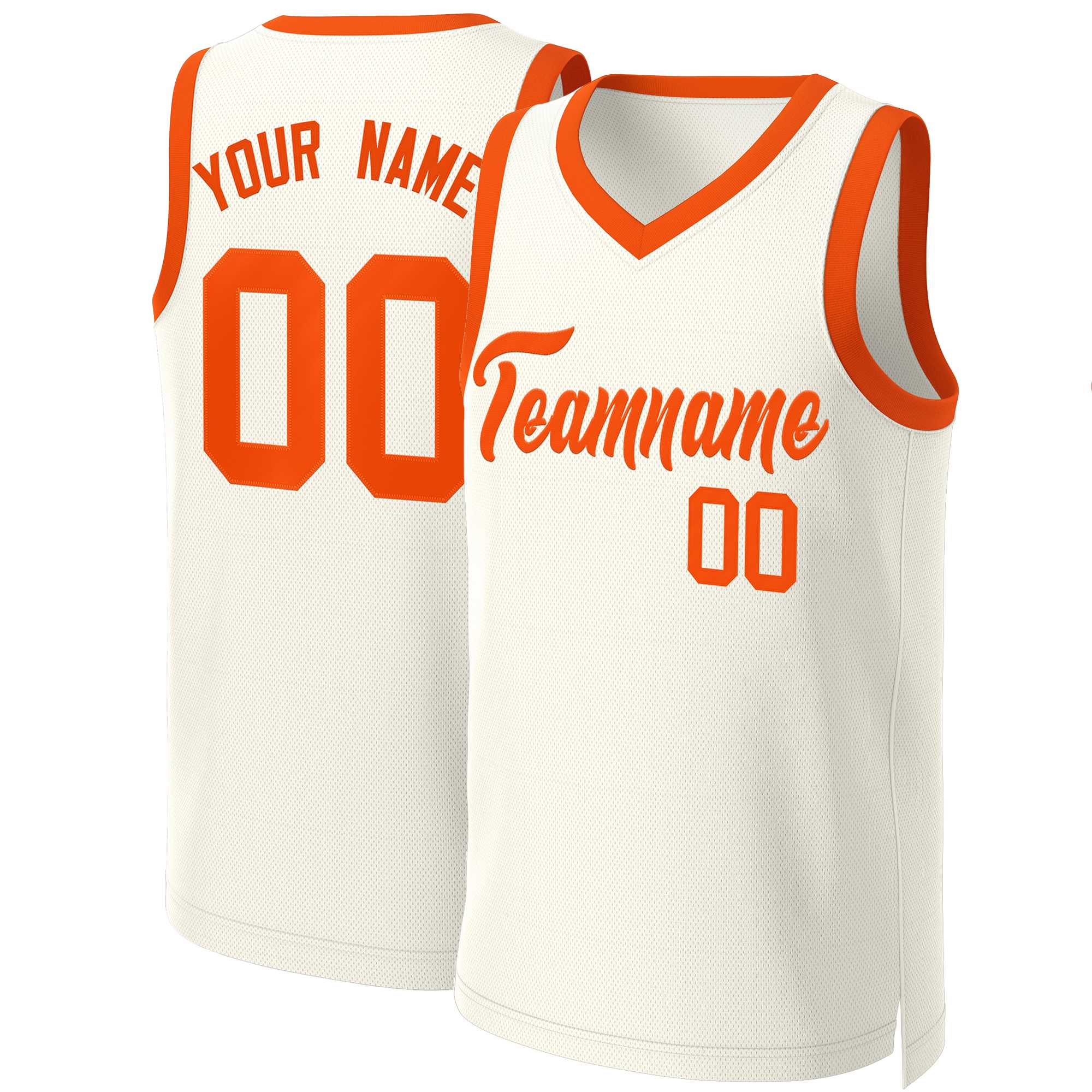 Custom White Red Classic Tops Basketball Jersey | KXKSHOP