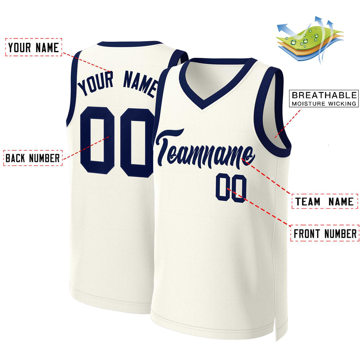 Custom White Red Classic Tops Basketball Jersey | KXKSHOP