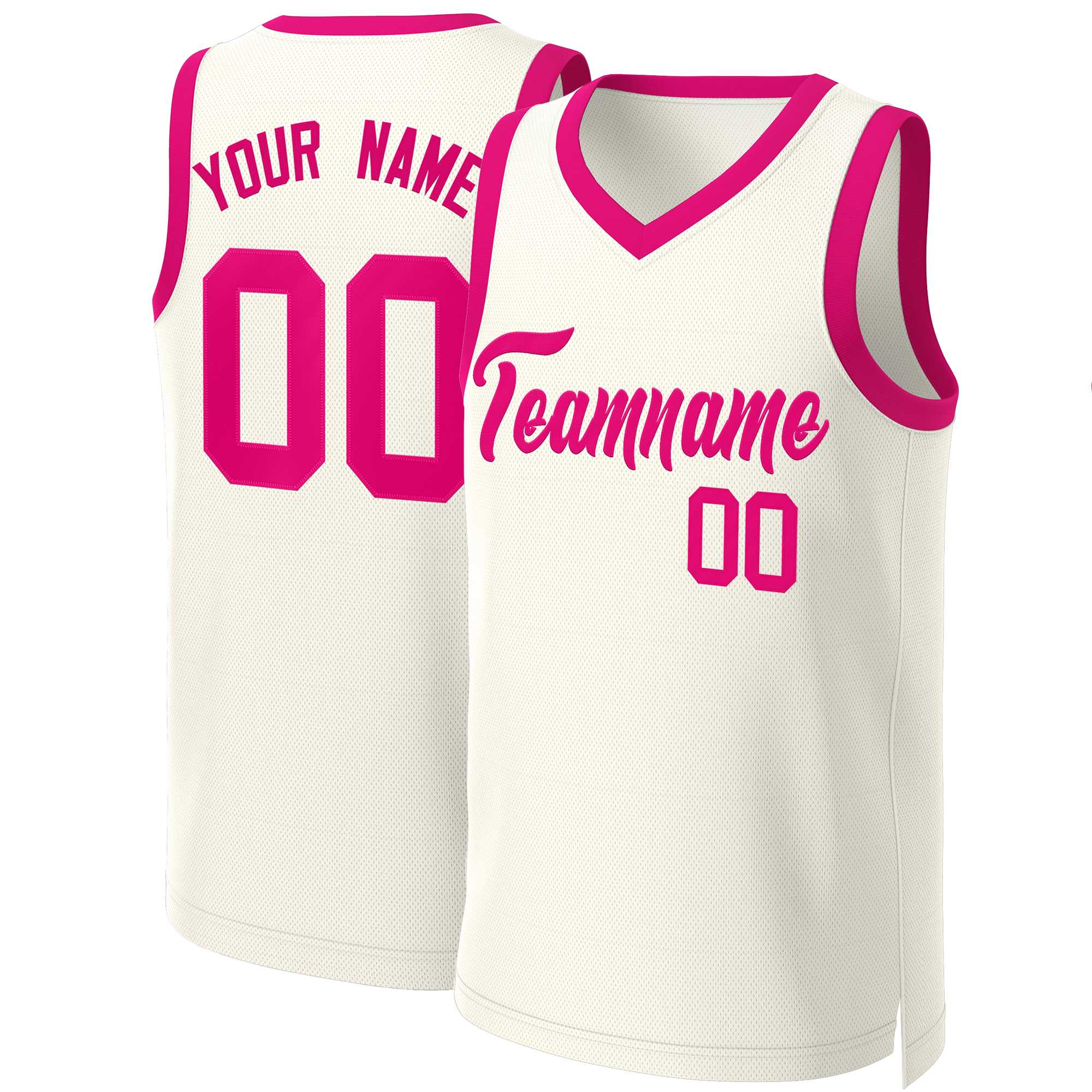 Custom White Red Classic Tops Basketball Jersey | KXKSHOP