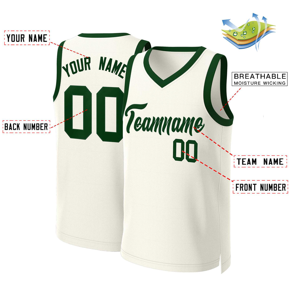 Custom White Red Classic Tops Basketball Jersey | KXKSHOP