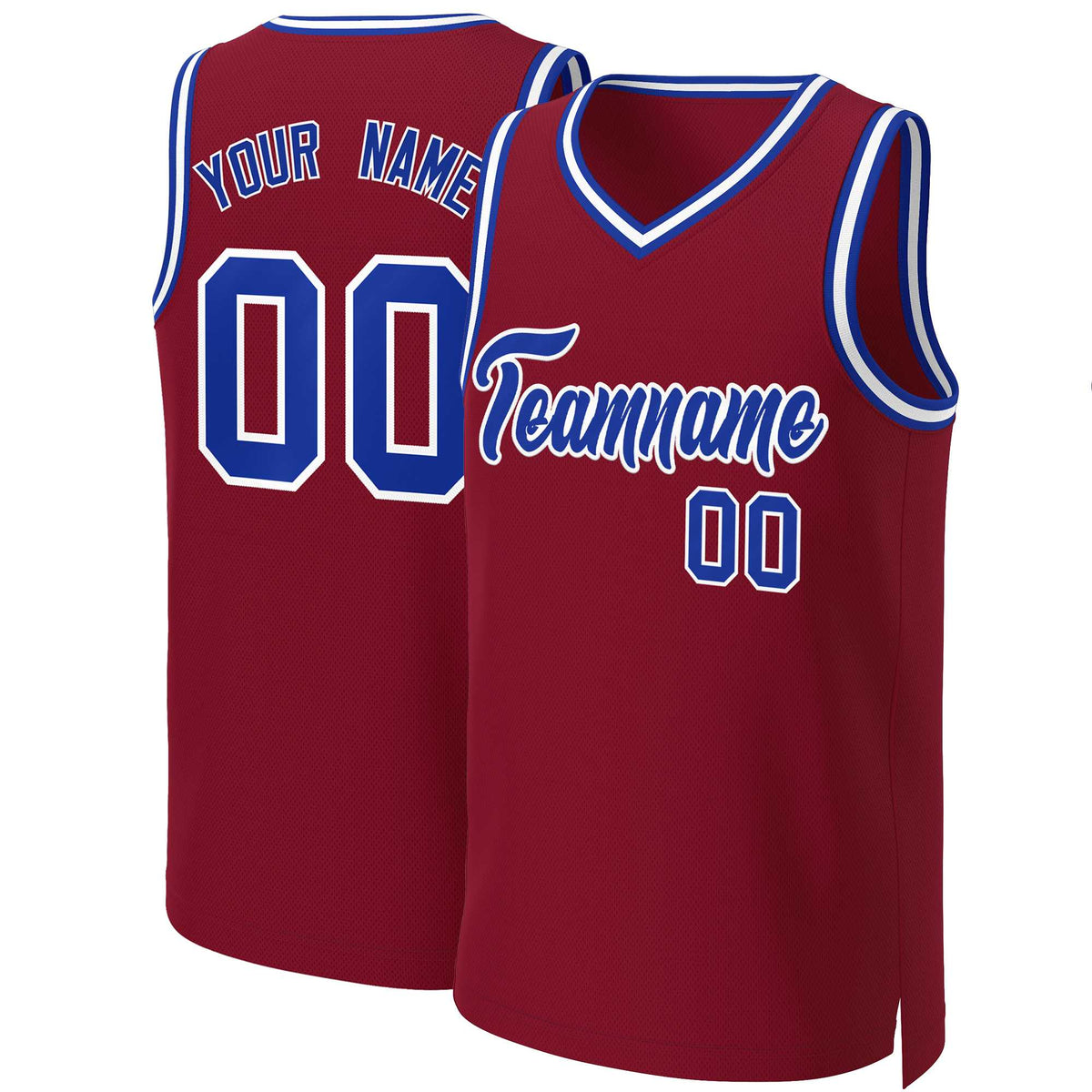 Custom White Red Classic Tops Basketball Jersey | KXKSHOP
