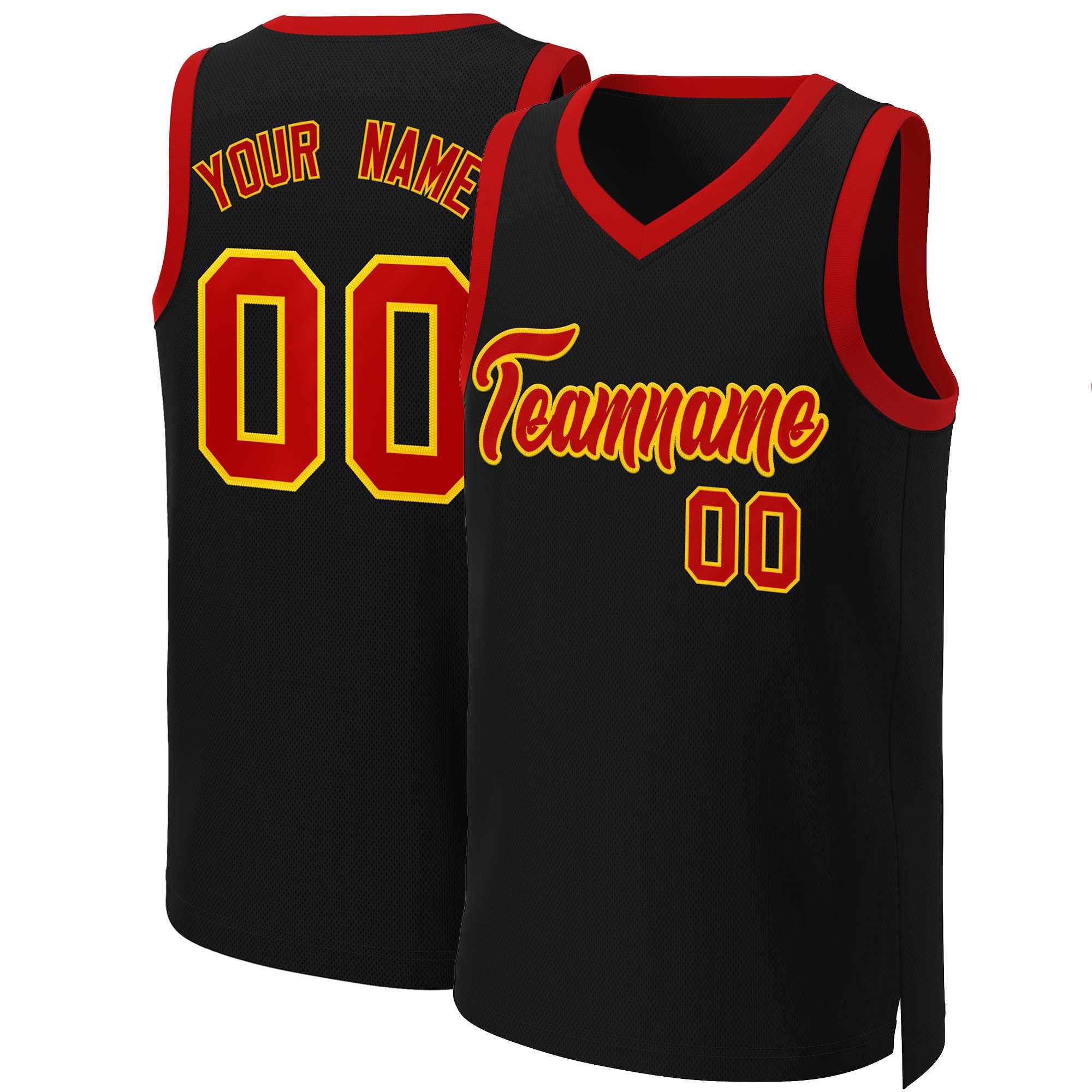 Custom White Red Classic Tops Basketball Jersey | KXKSHOP