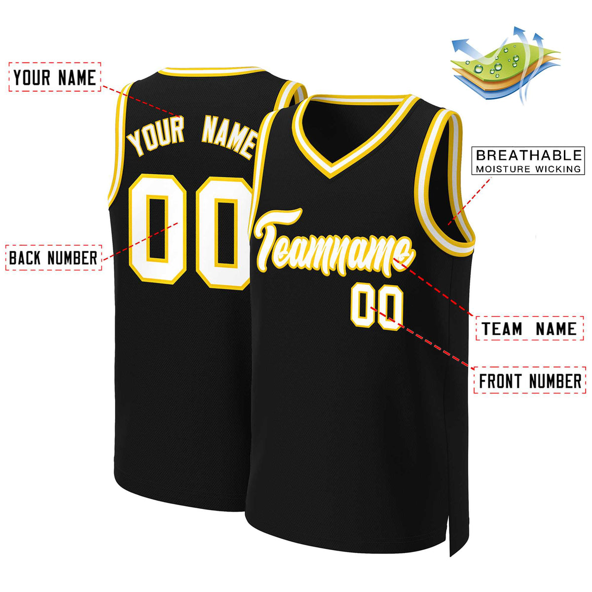 Custom White Red Classic Tops Basketball Jersey | KXKSHOP