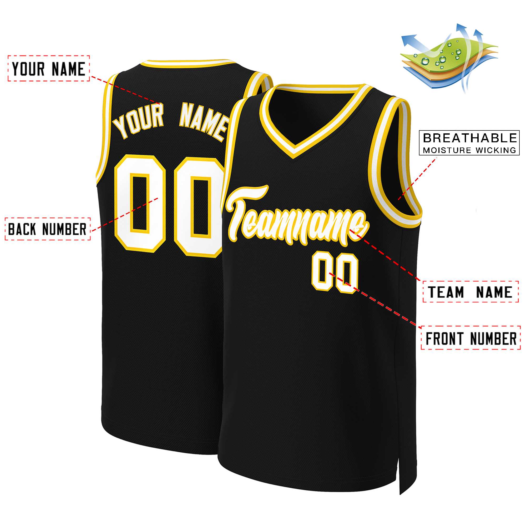 Custom White Red Classic Tops Basketball Jersey | KXKSHOP
