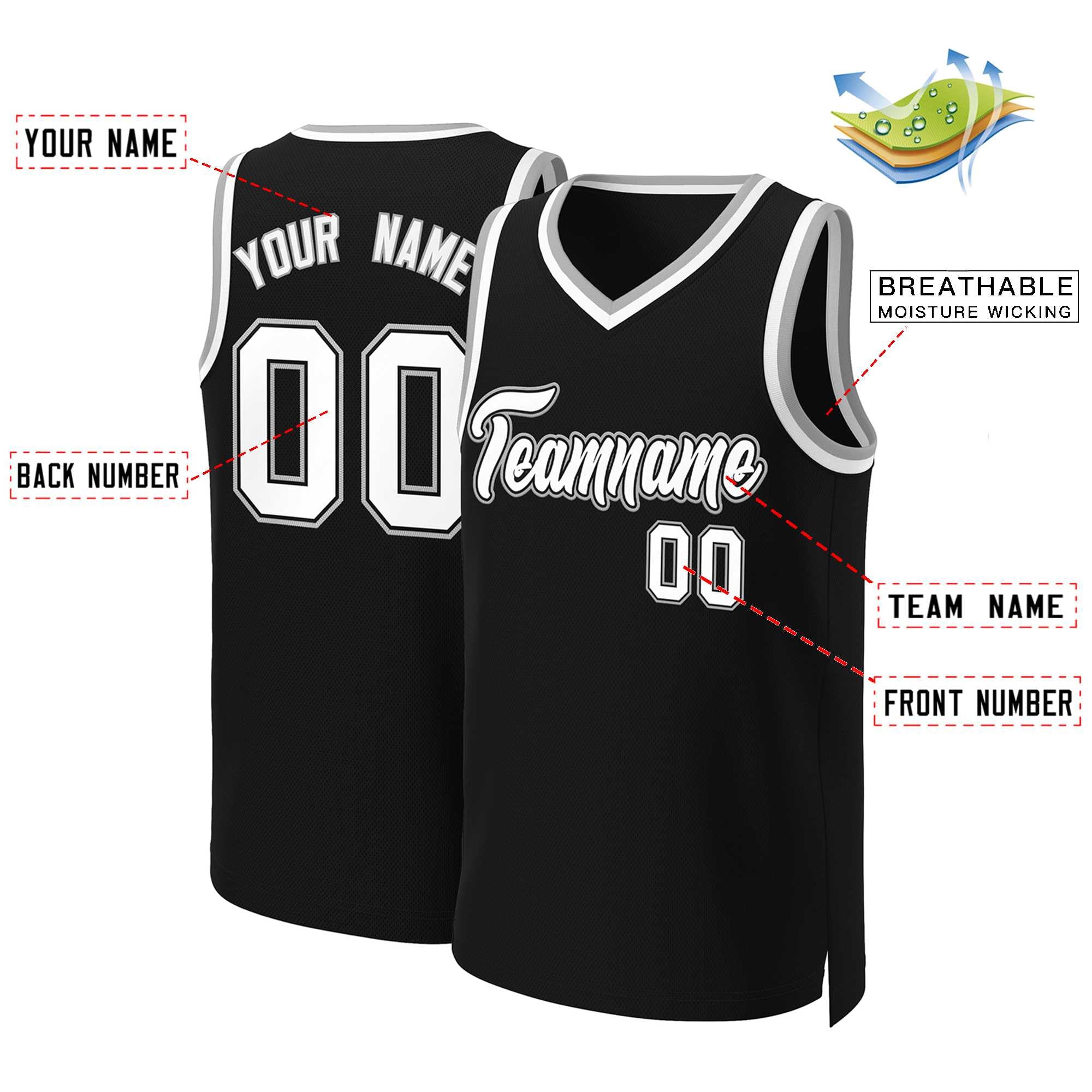 Custom White Red Classic Tops Basketball Jersey | KXKSHOP
