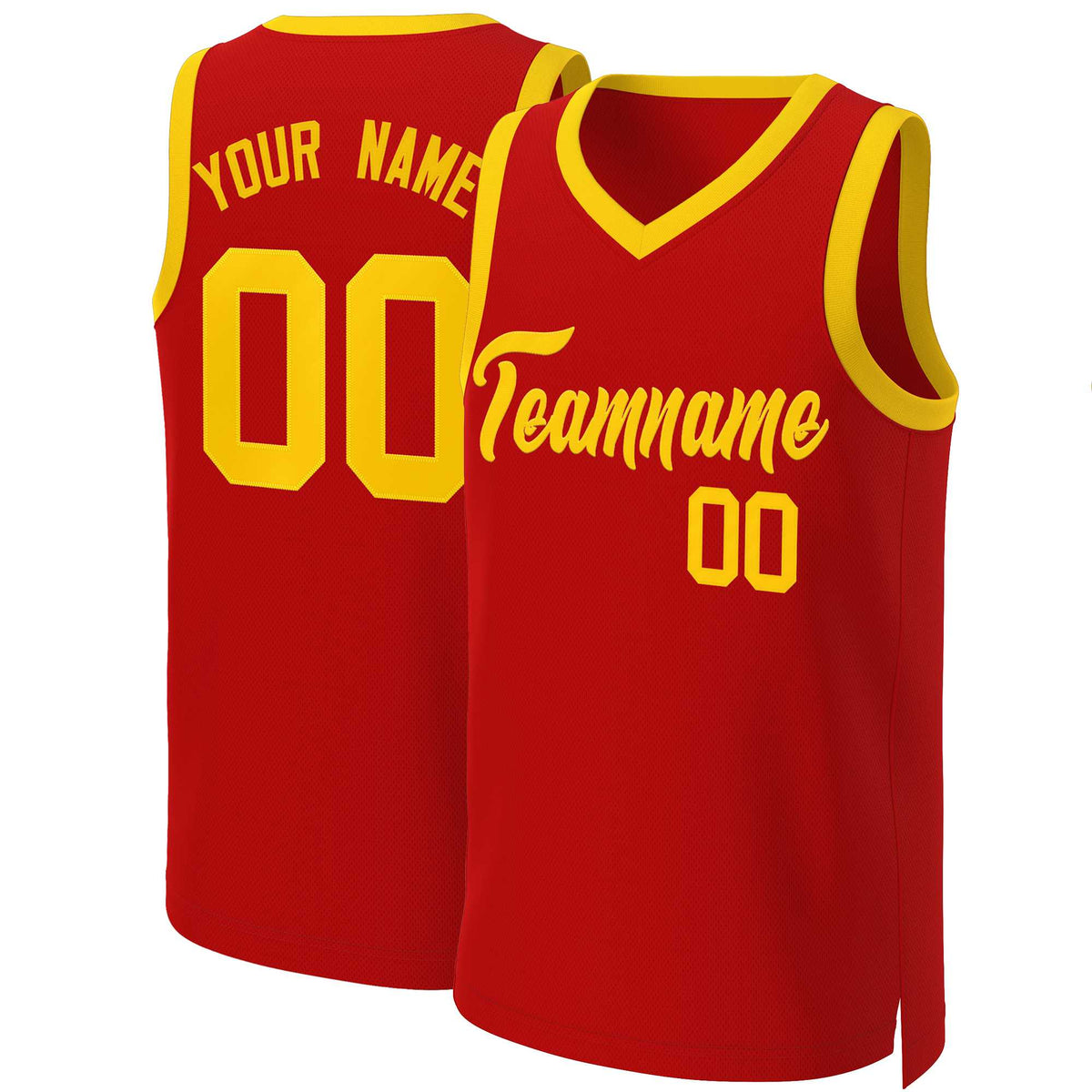 Custom White Red Classic Tops Basketball Jersey | KXKSHOP