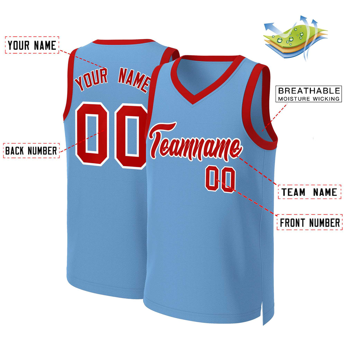 Custom White Red Classic Tops Basketball Jersey | KXKSHOP