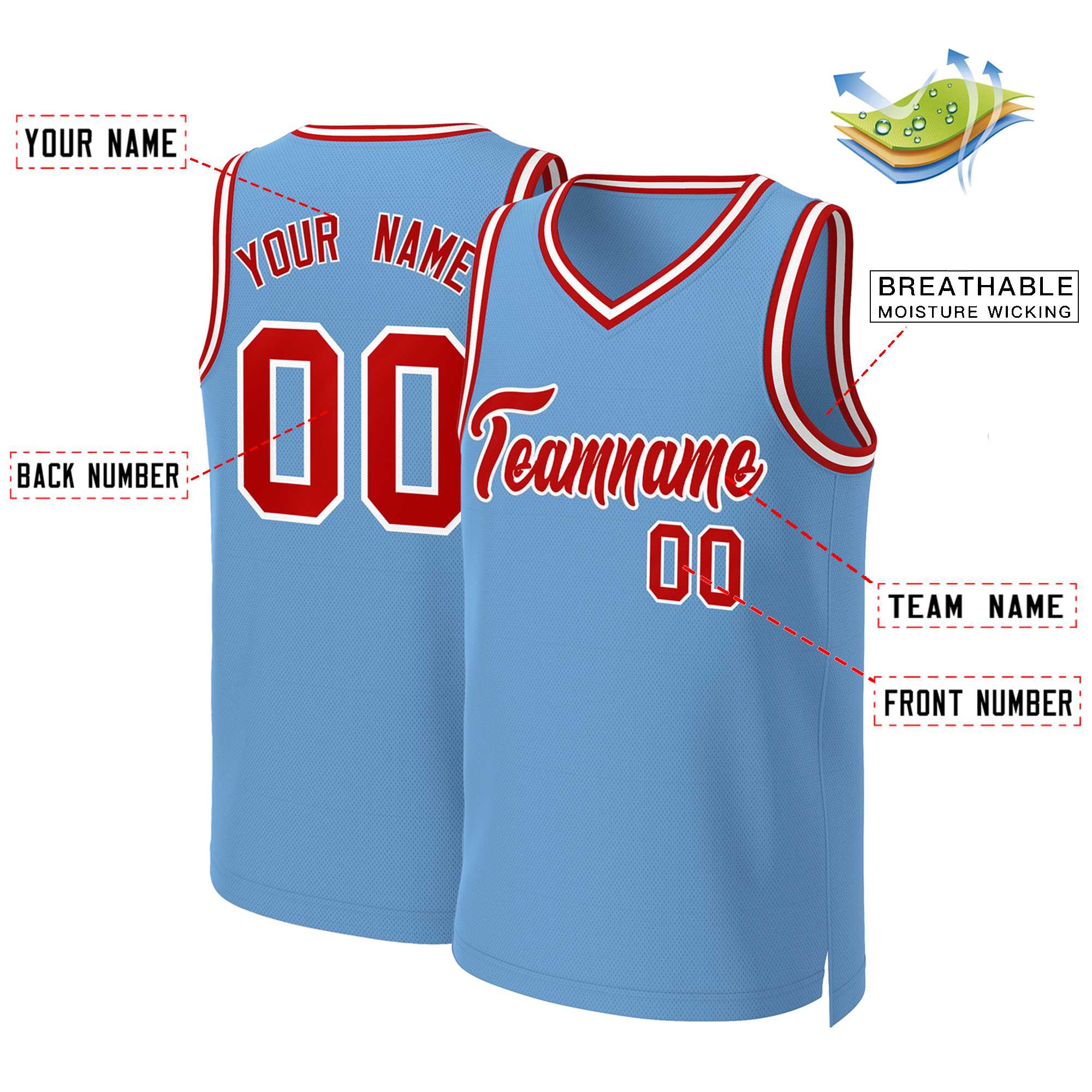 Custom White Red Classic Tops Basketball Jersey | KXKSHOP