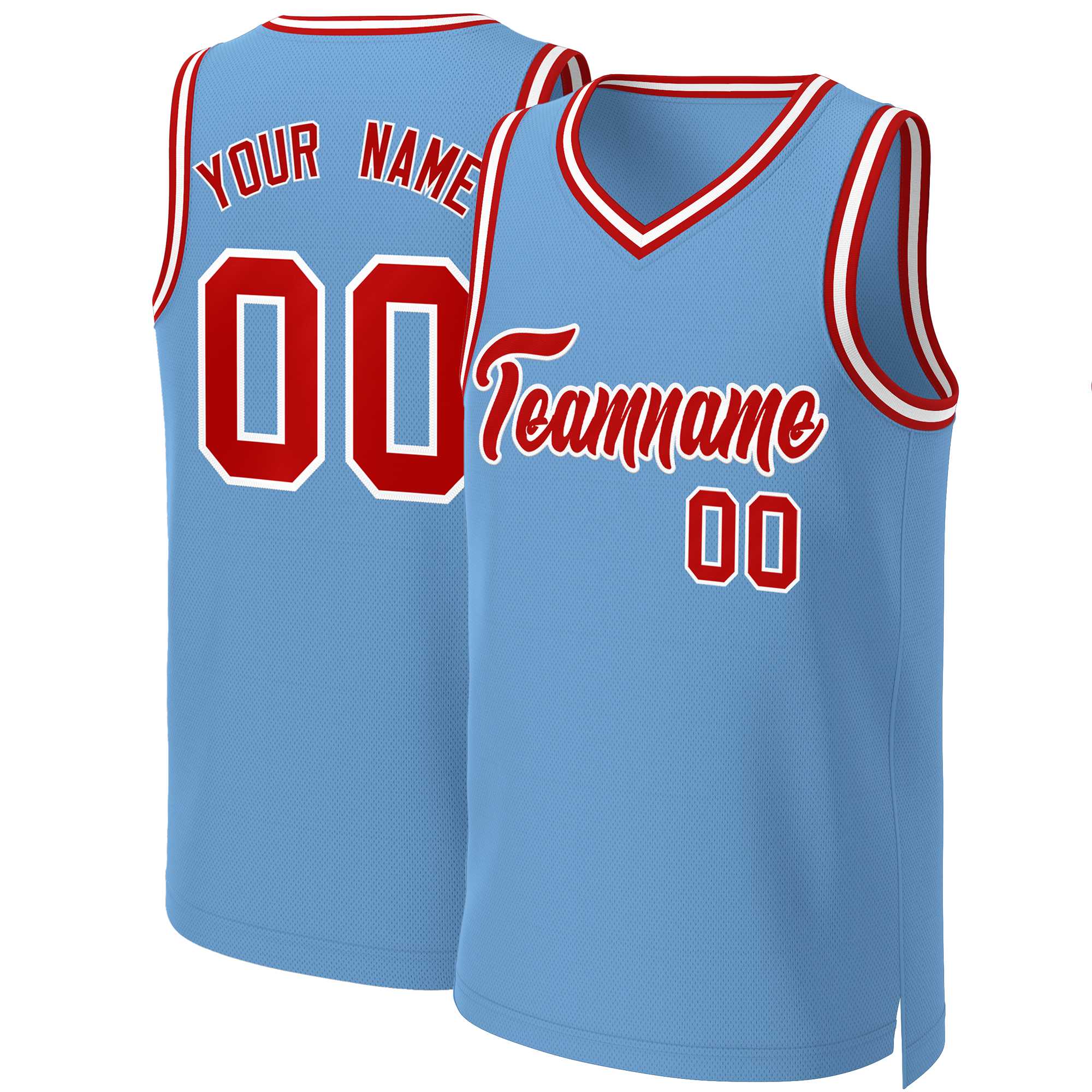Custom White Red Classic Tops Basketball Jersey | KXKSHOP