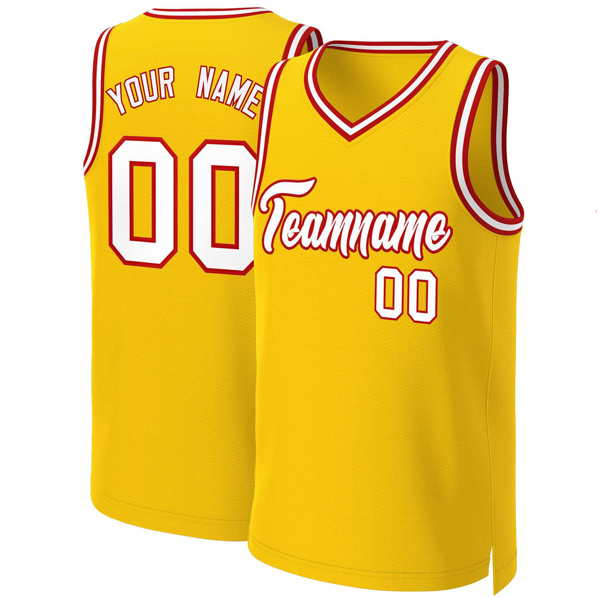 Custom White Red Classic Tops Basketball Jersey | KXKSHOP