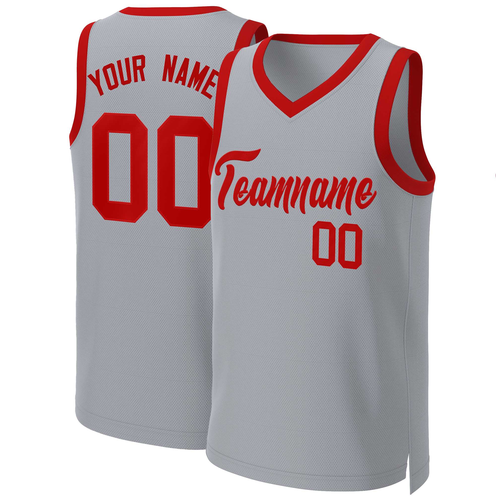 Custom White Red Classic Tops Basketball Jersey | KXKSHOP
